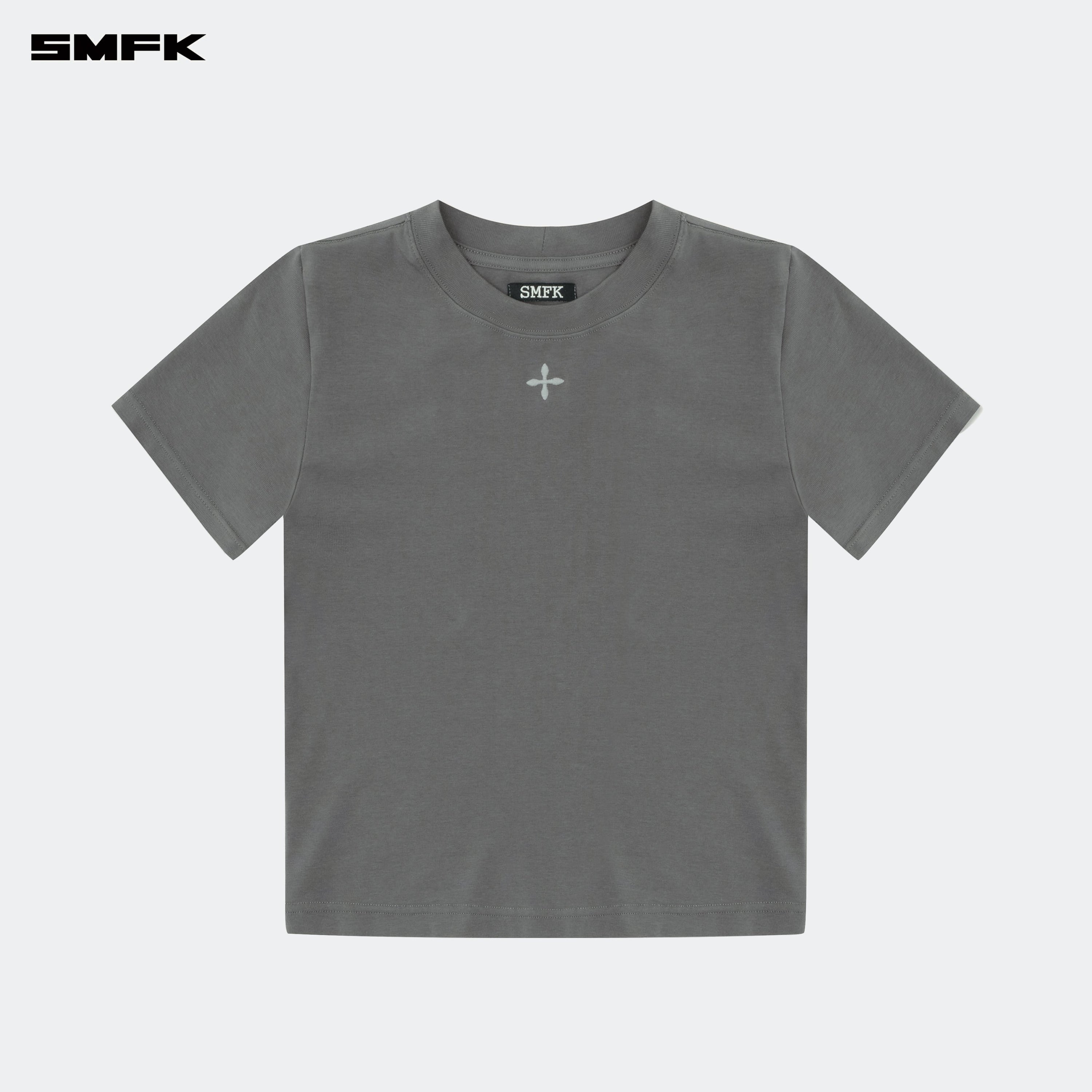 Compass Hug Slim Fit Tee Dark Gray - SMFK Official