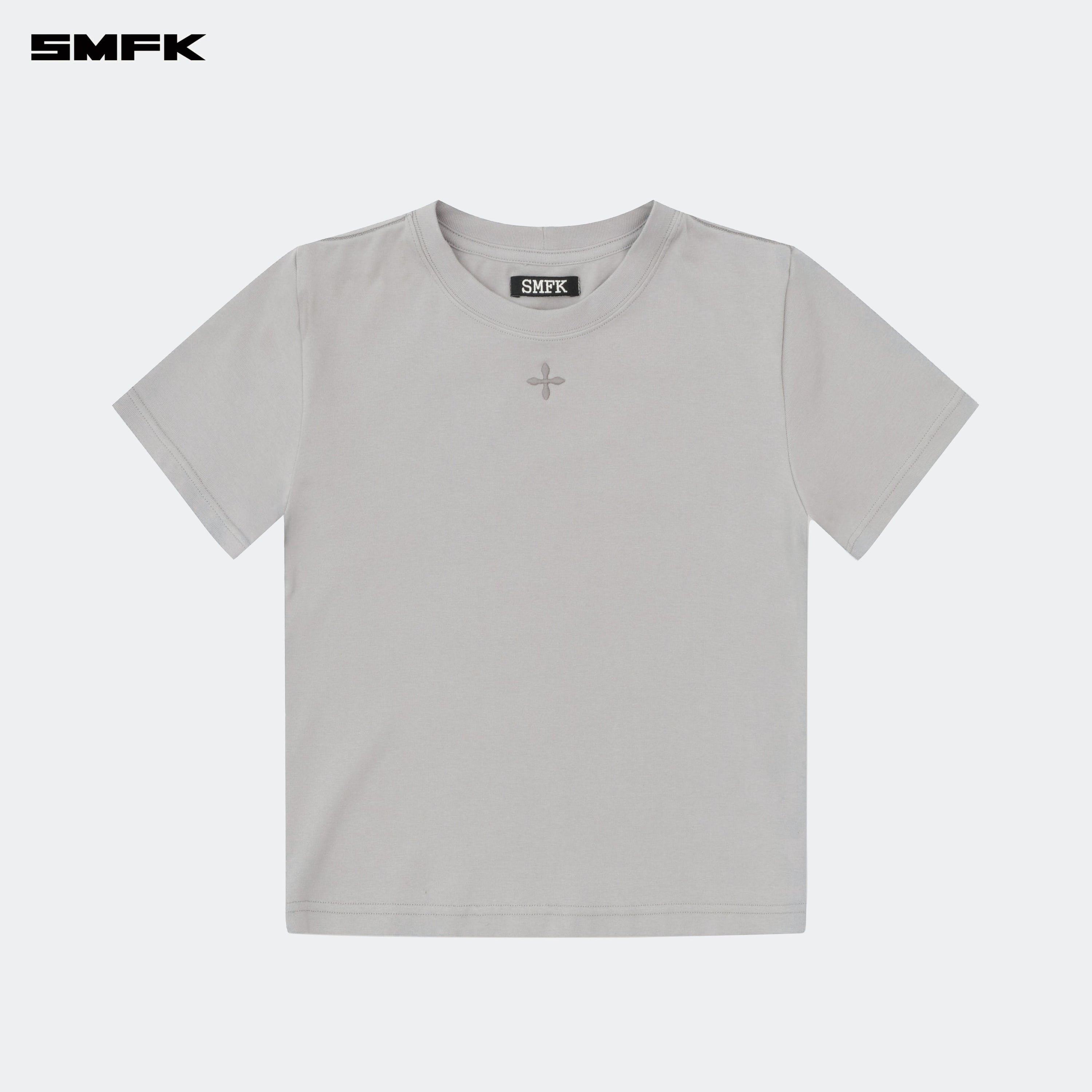 Compass Hug Slim Fit Tee Gray - SMFK Official