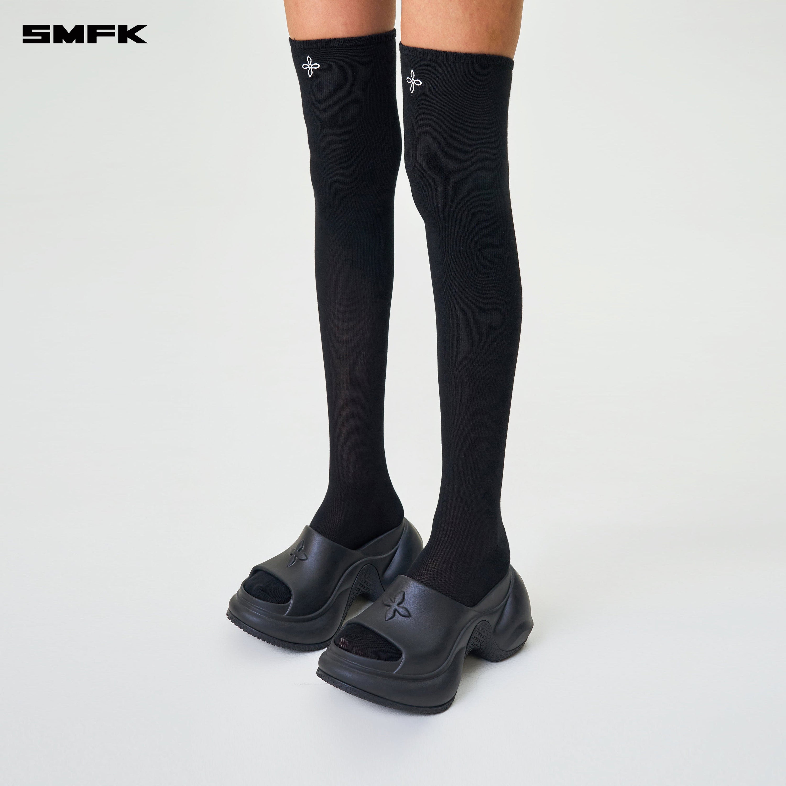 Compass Hug Sports High - Calf Socks Black (2 Pairs) - SMFK Official