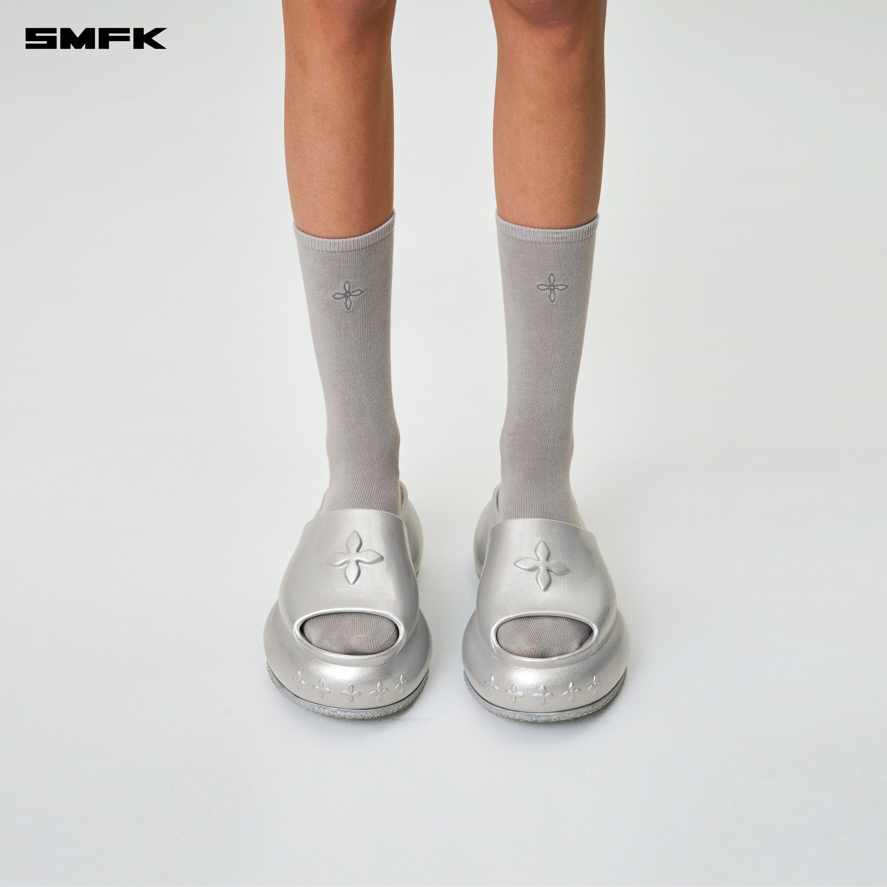 Compass Hug Sports Short Socks Gray (2 Pairs) - SMFK Official