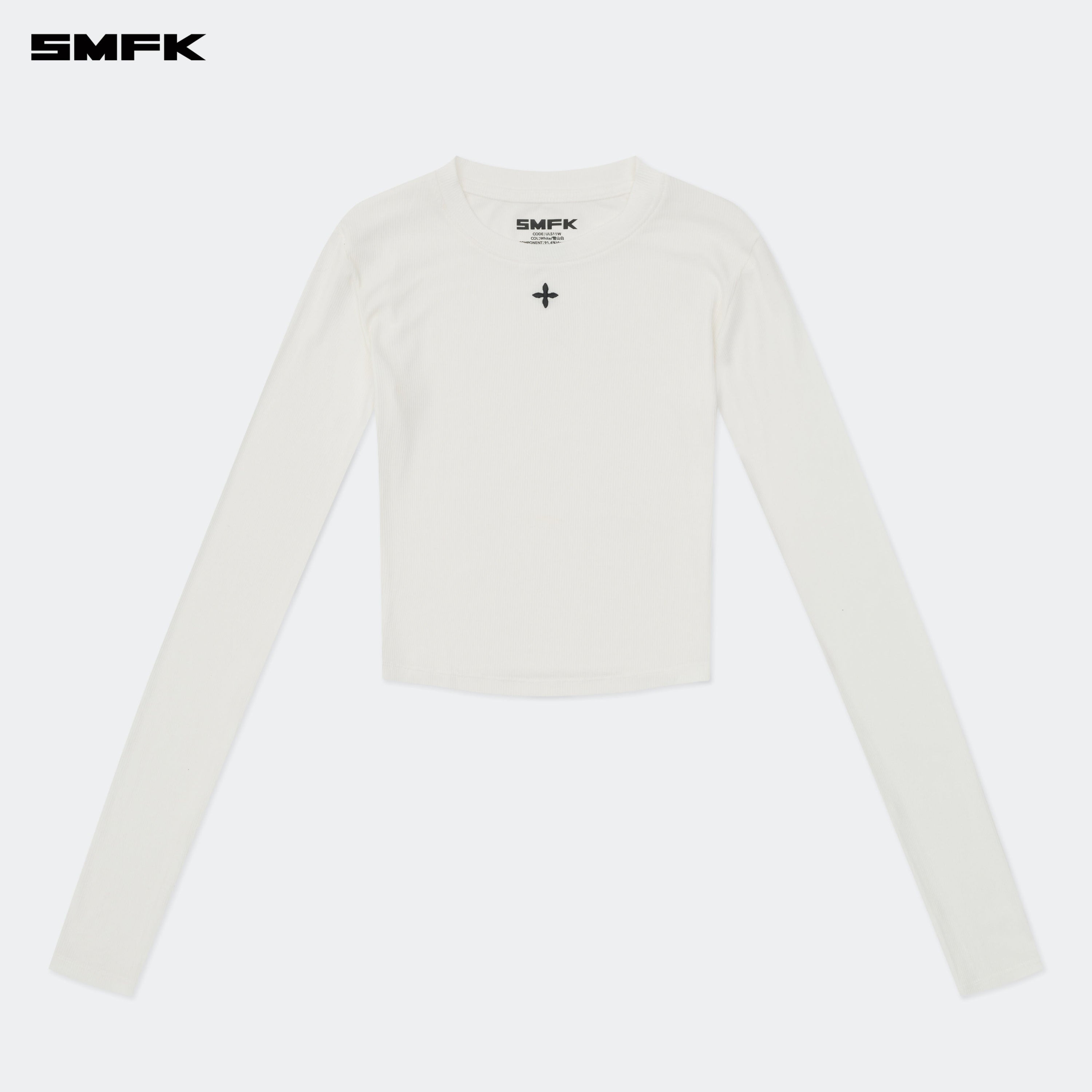 Compass Hug Tight Sports Top In White - SMFK Official