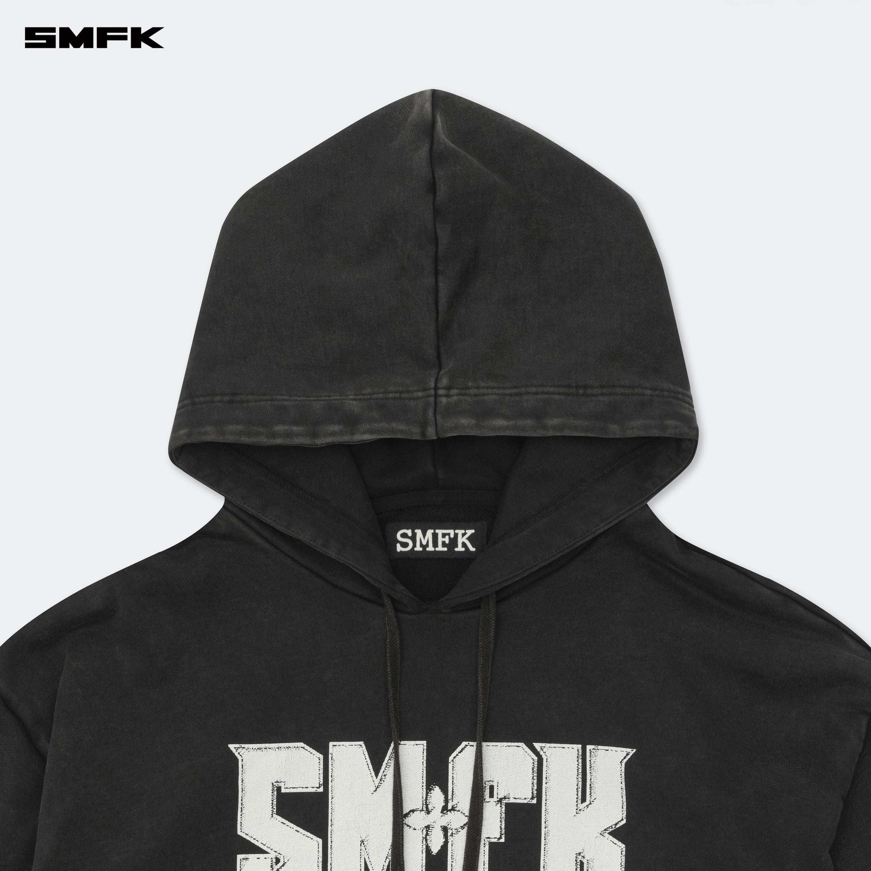 Compass Metal Rock Loose Hoodie Black - SMFK Official