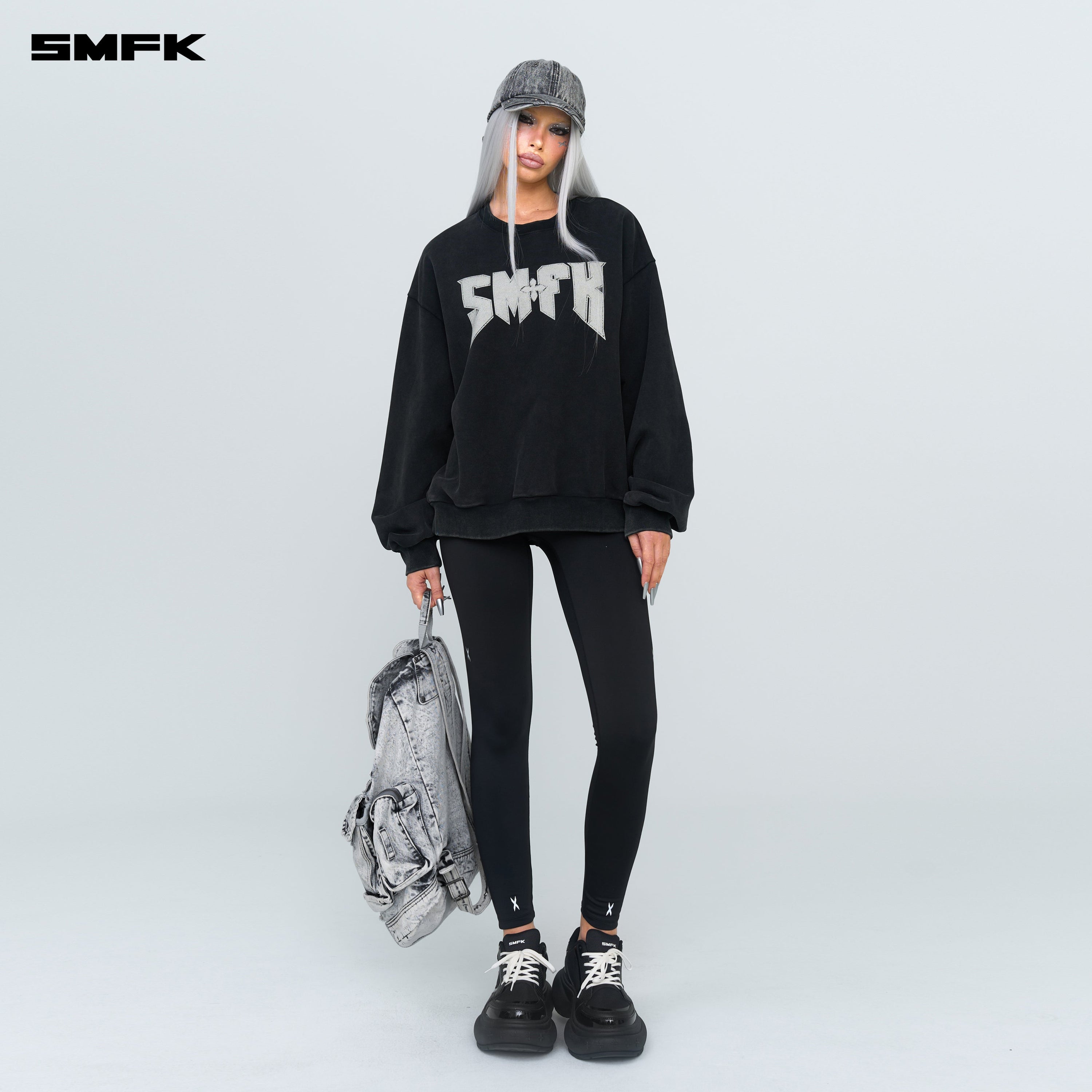 Compass Metal Rock Retro Loose Sweatshirt - SMFK Official