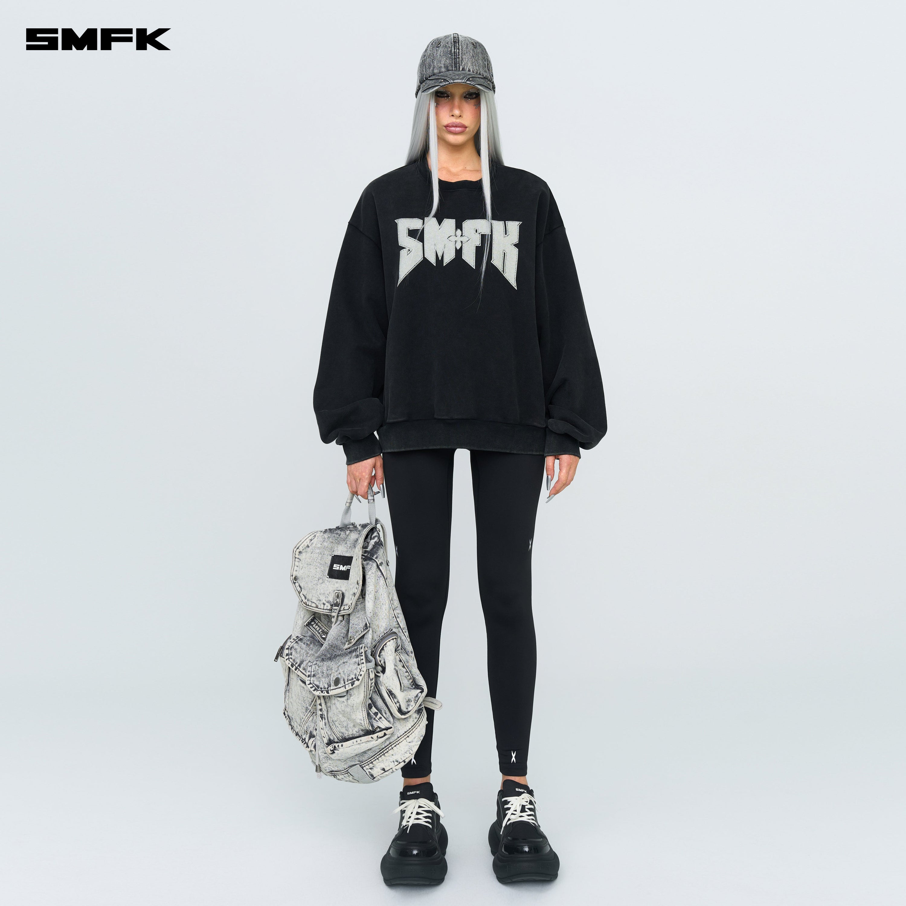 Compass Metal Rock Retro Loose Sweatshirt - SMFK Official