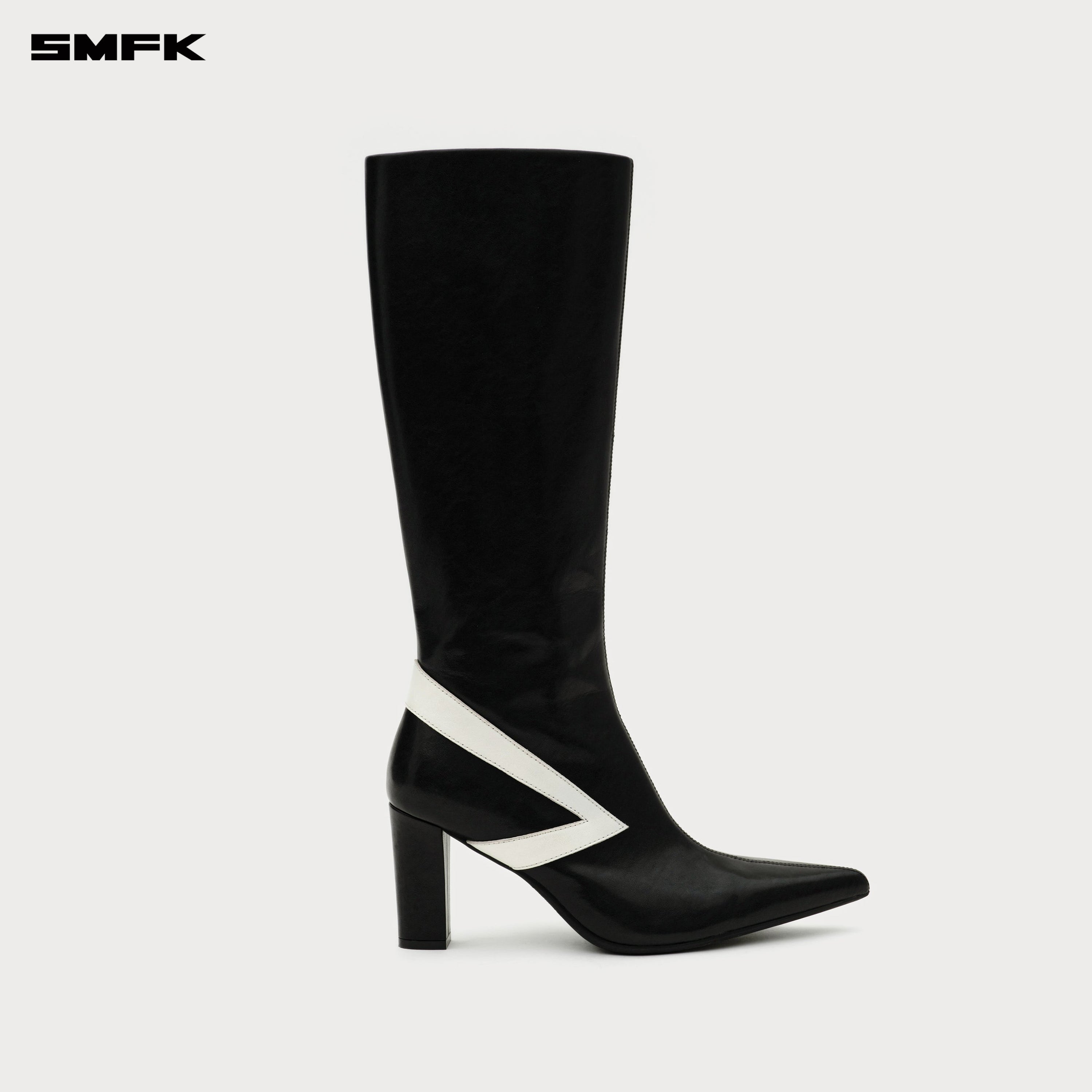 COMPASS METEOR High - Heeled Boots in Black - SMFK Official