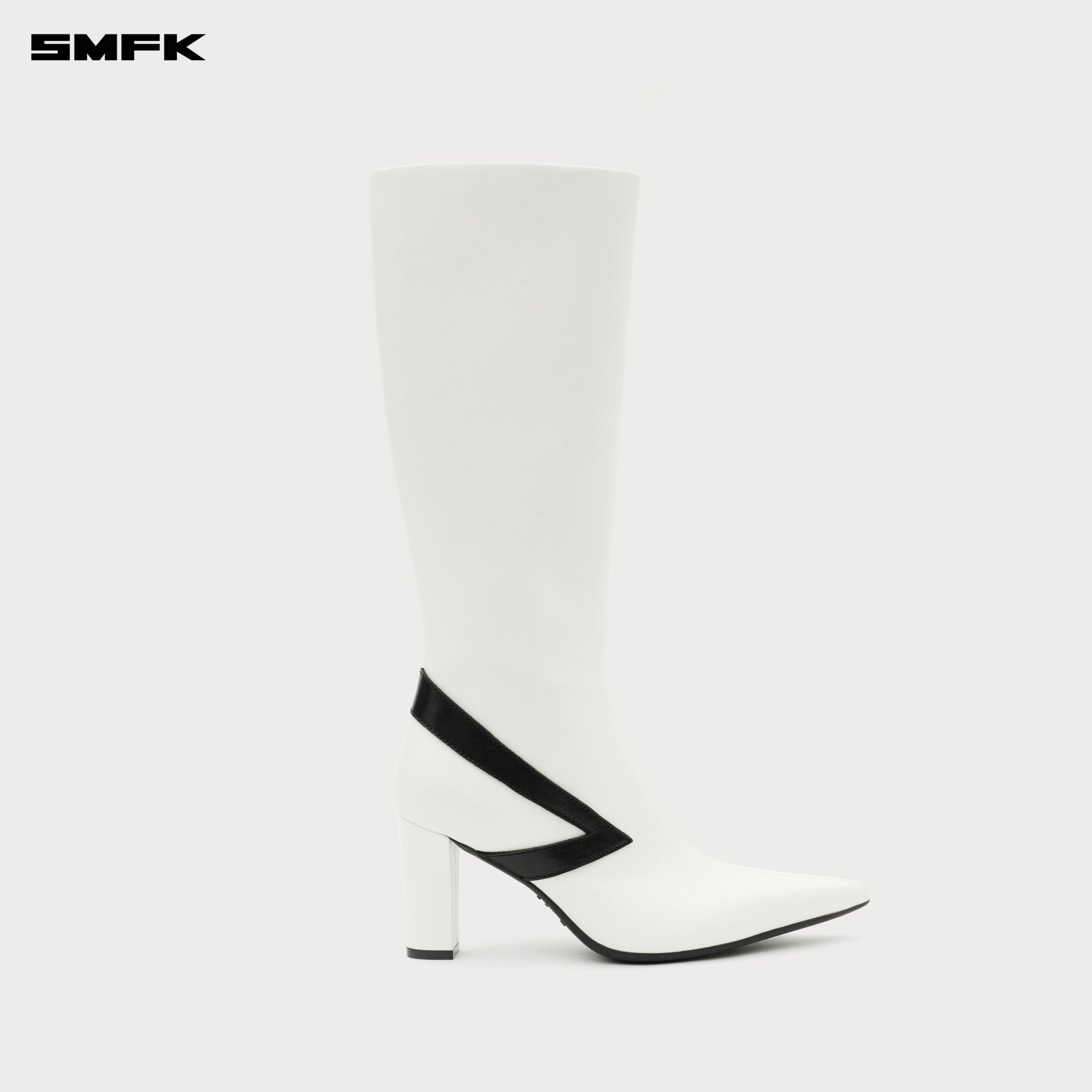 COMPASS METEOR High - Heeled Boots in White - SMFK Official