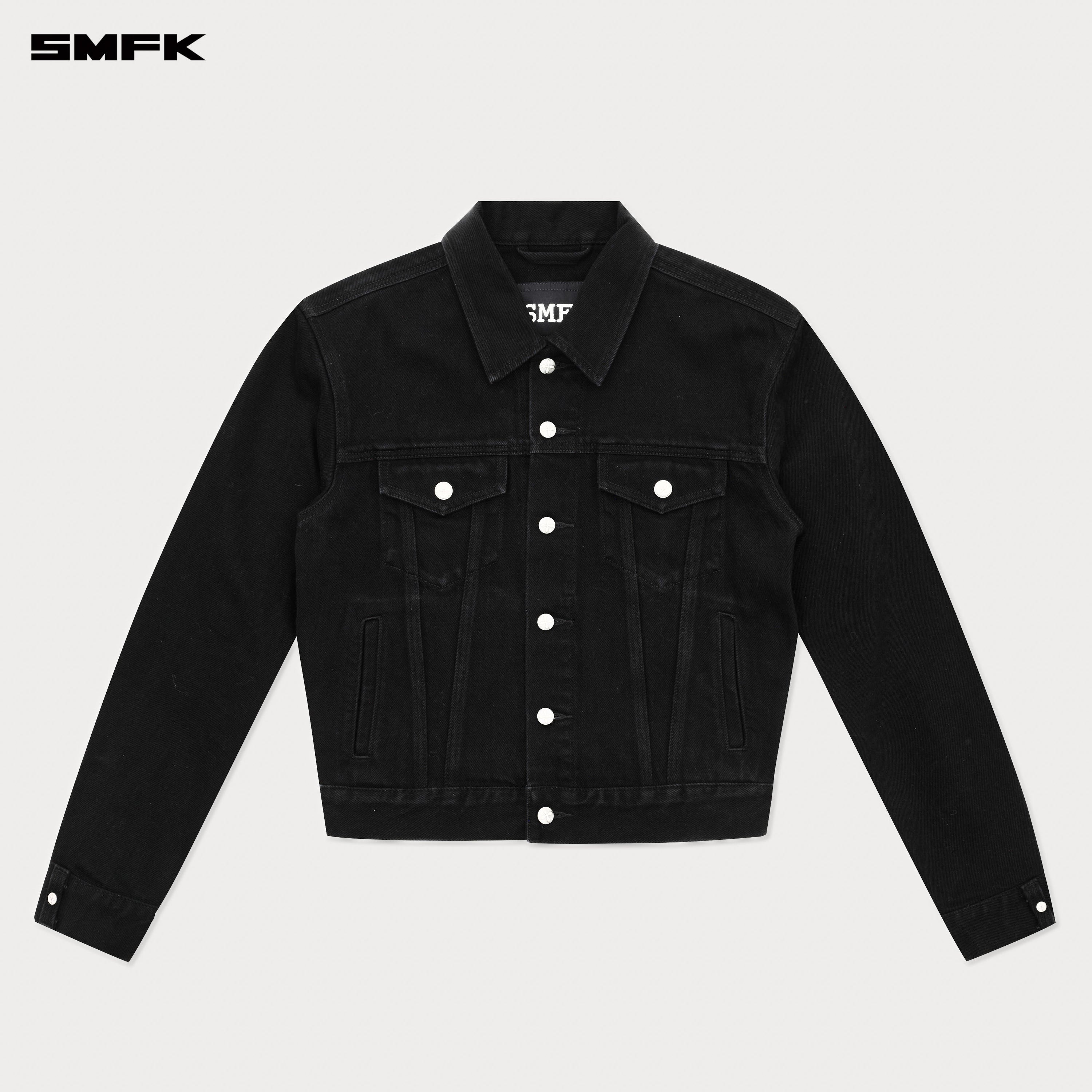 Compass Permanent Denim Jacket Black - SMFK Official