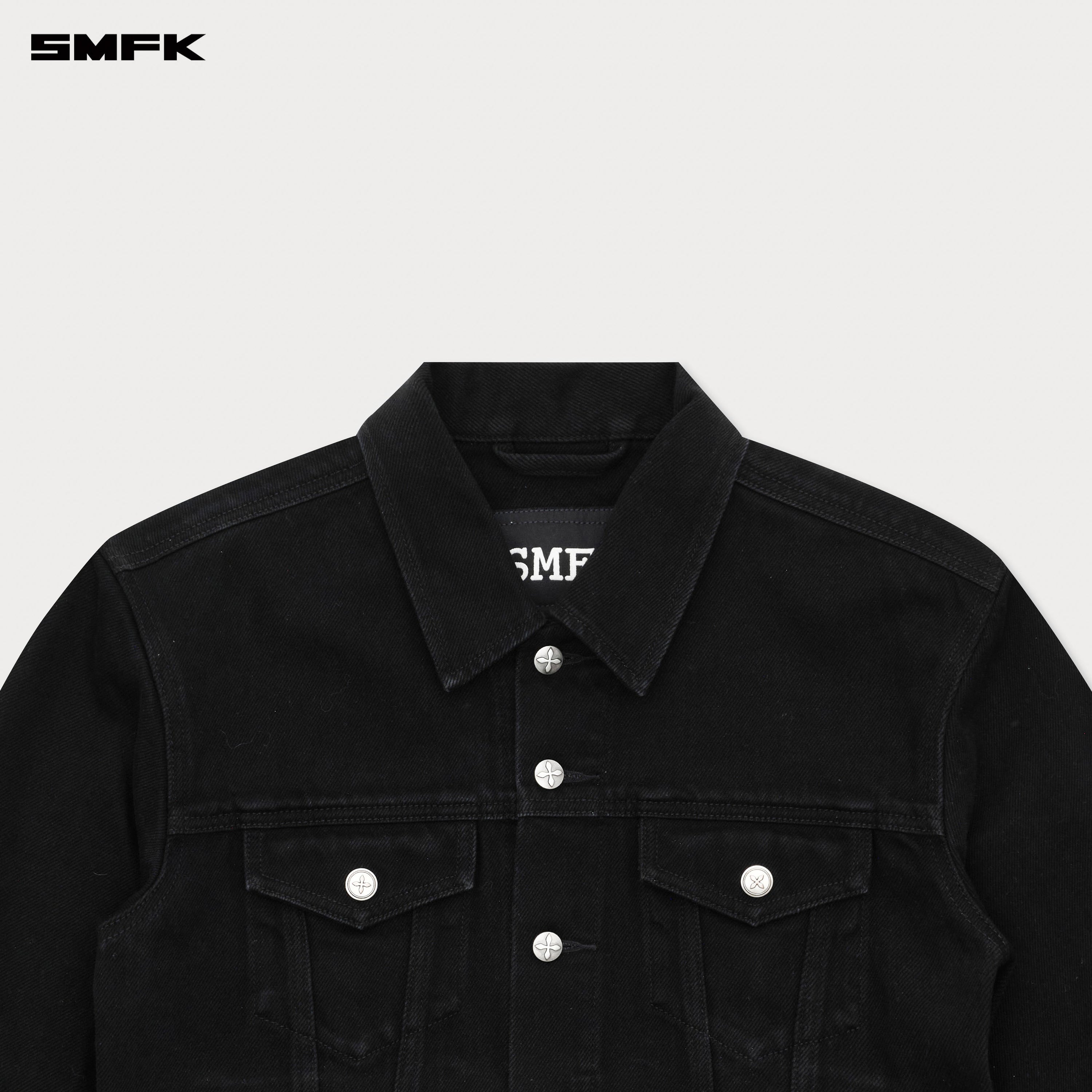 Compass Permanent Denim Jacket Black - SMFK Official