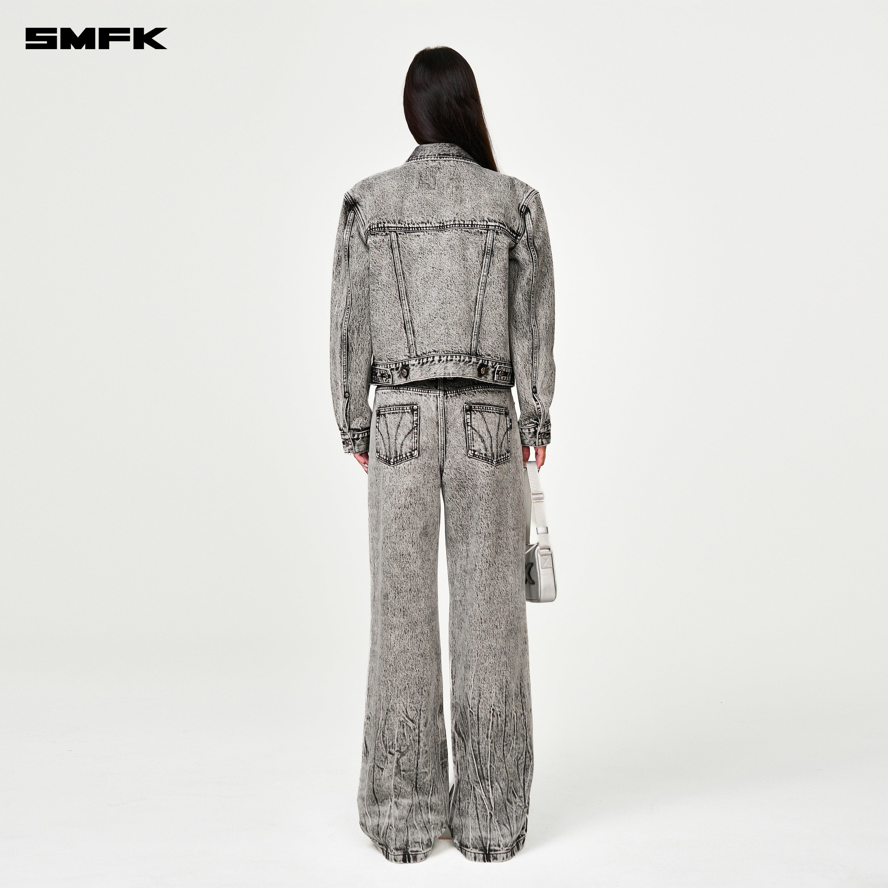 Compass Permanent Denim Jacket Dust Gray - SMFK Official