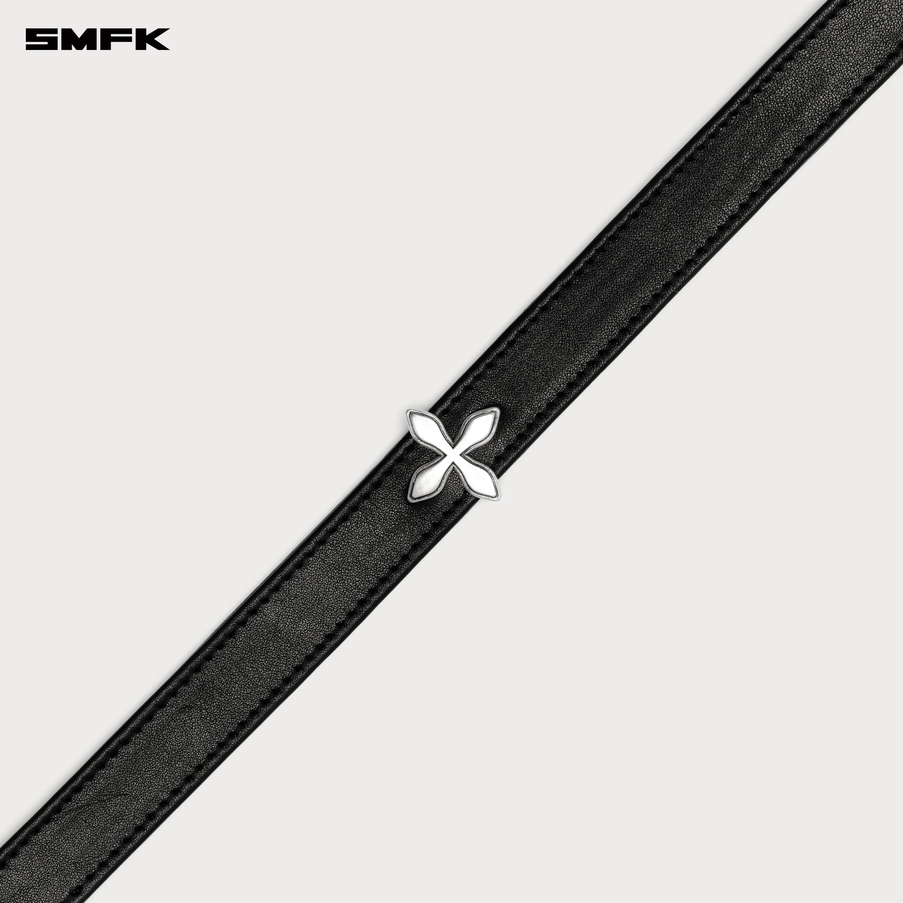 COMPASS RIVET Cross Rivet Leather High Collar Choker - SMFK Official