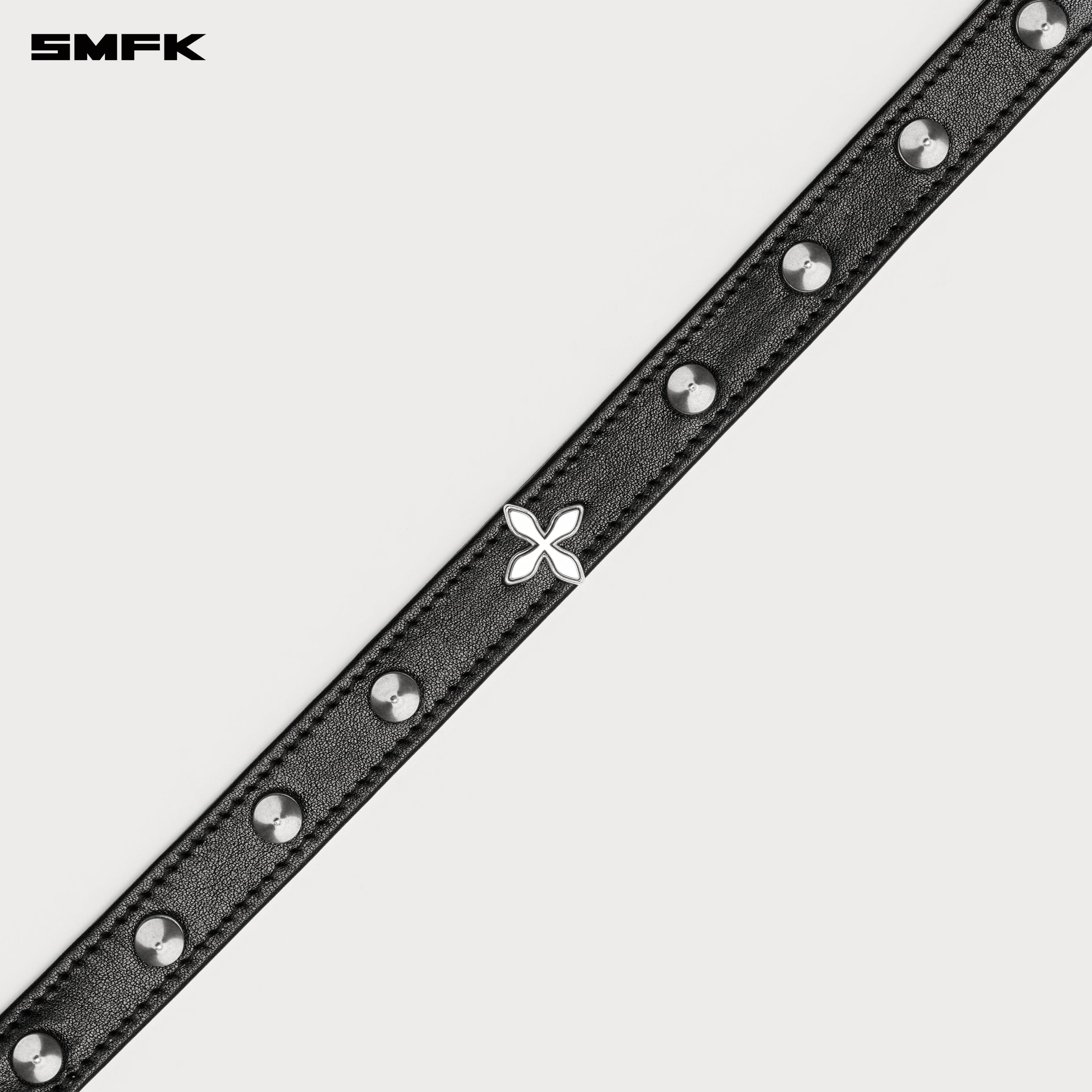 COMPASS RIVET Rivet Leather High Collar Choker - SMFK Official