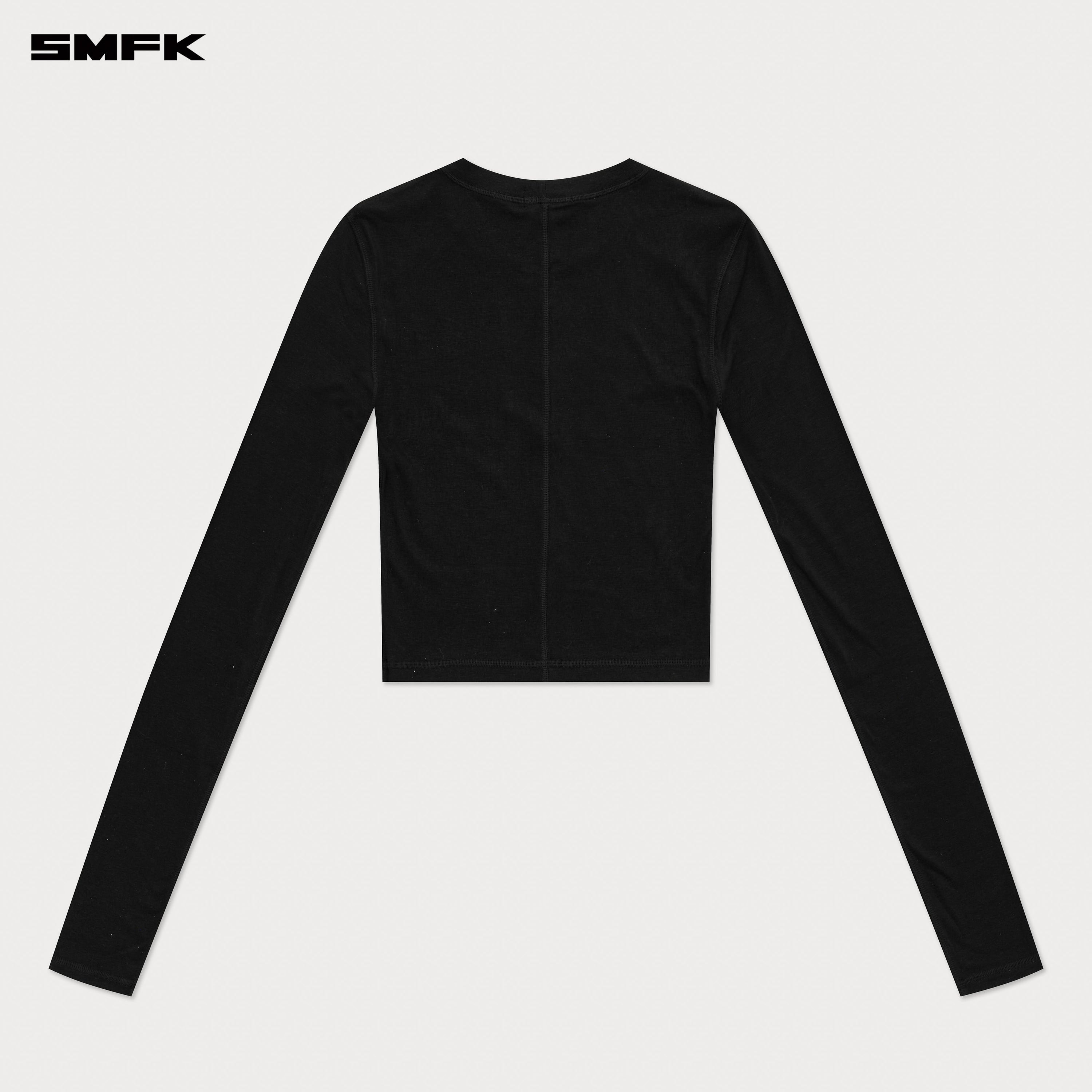 Compass Rush Slim - Fit Long Sleeves Top Black - SMFK Official