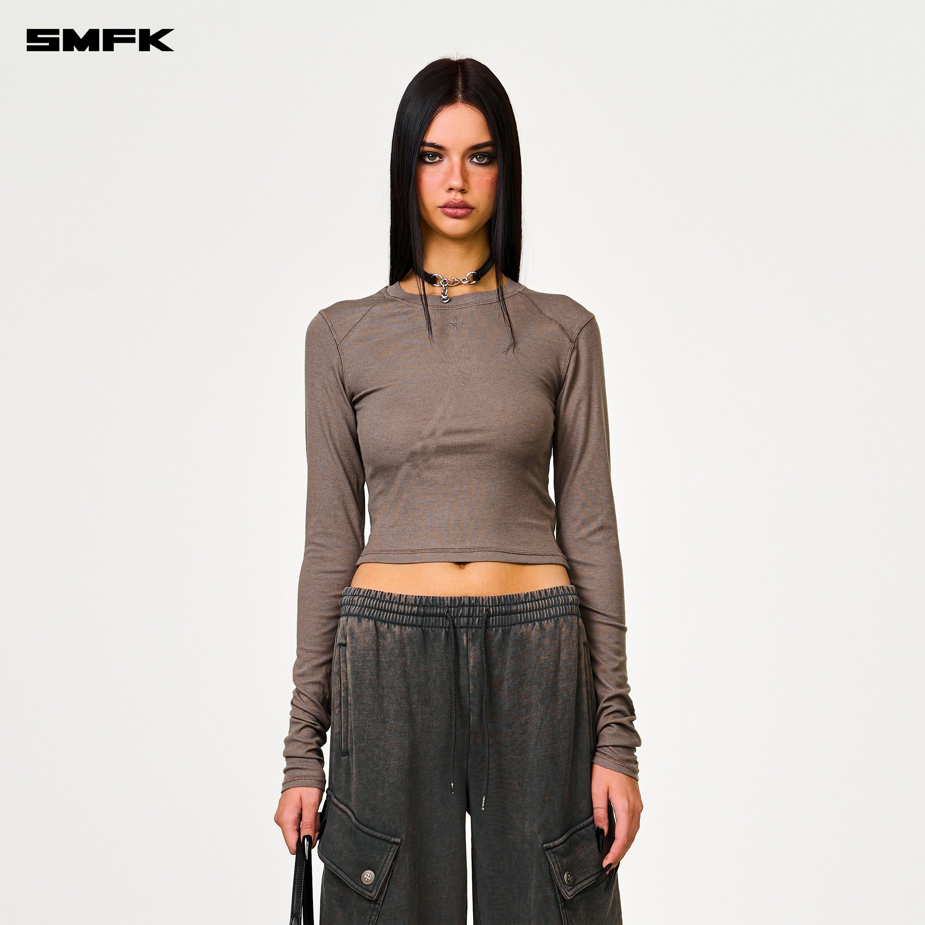 Compass Rush Slim - Fit Long Sleeves Top Nude - SMFK Official