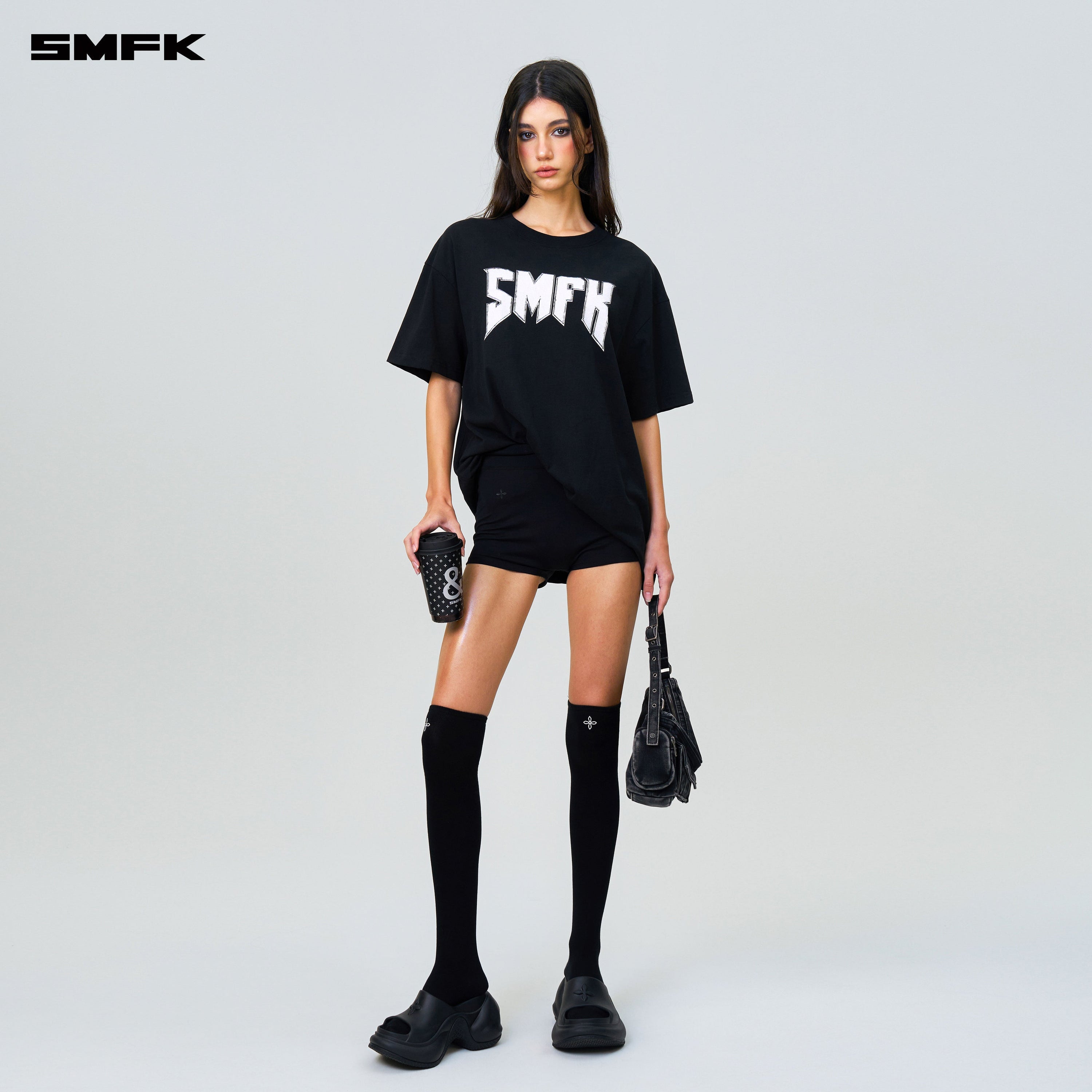 Compass SMFK Metal Rock Loose Tee Black - SMFK Official