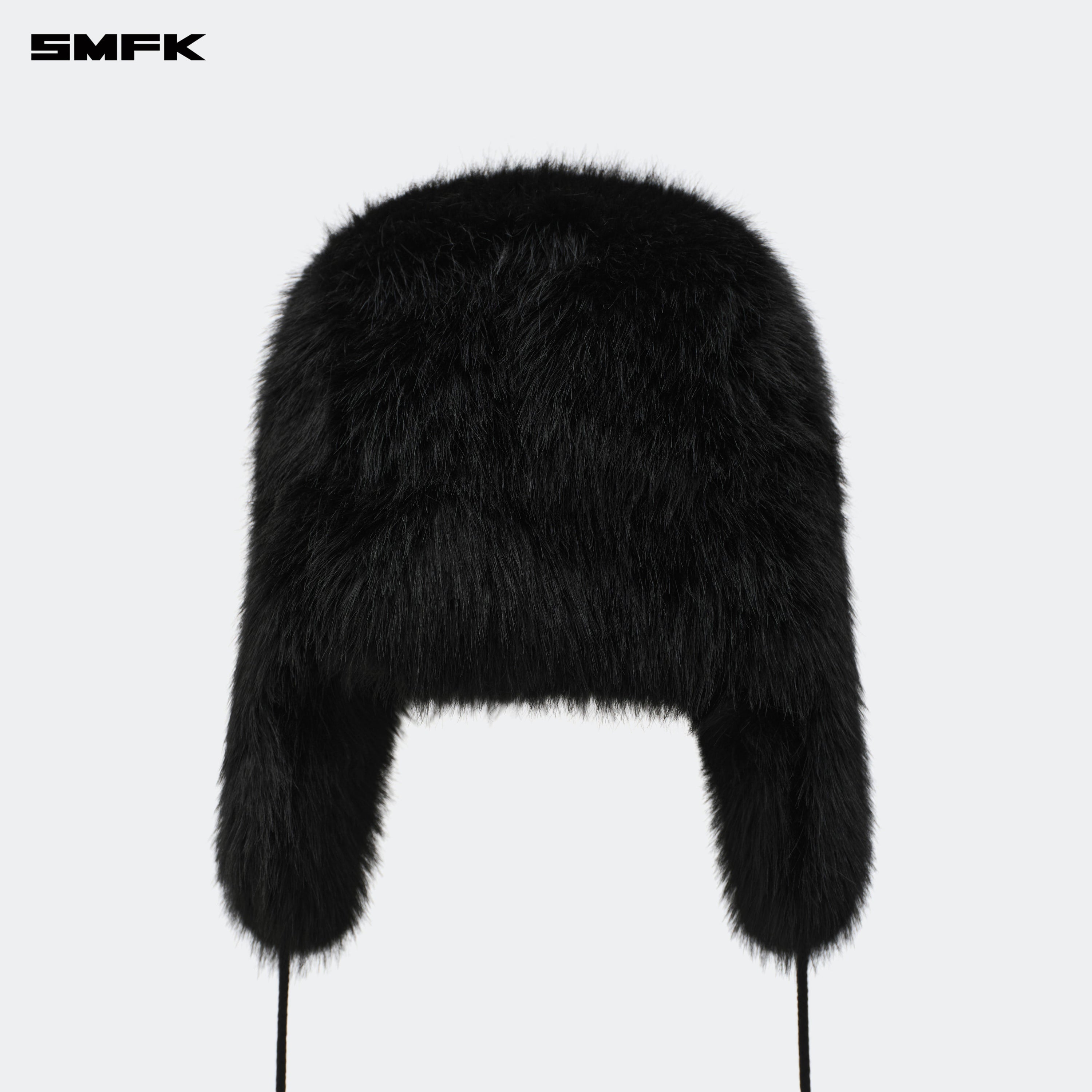 Compass Snowman Faux Fur Hat In Black - SMFK Official