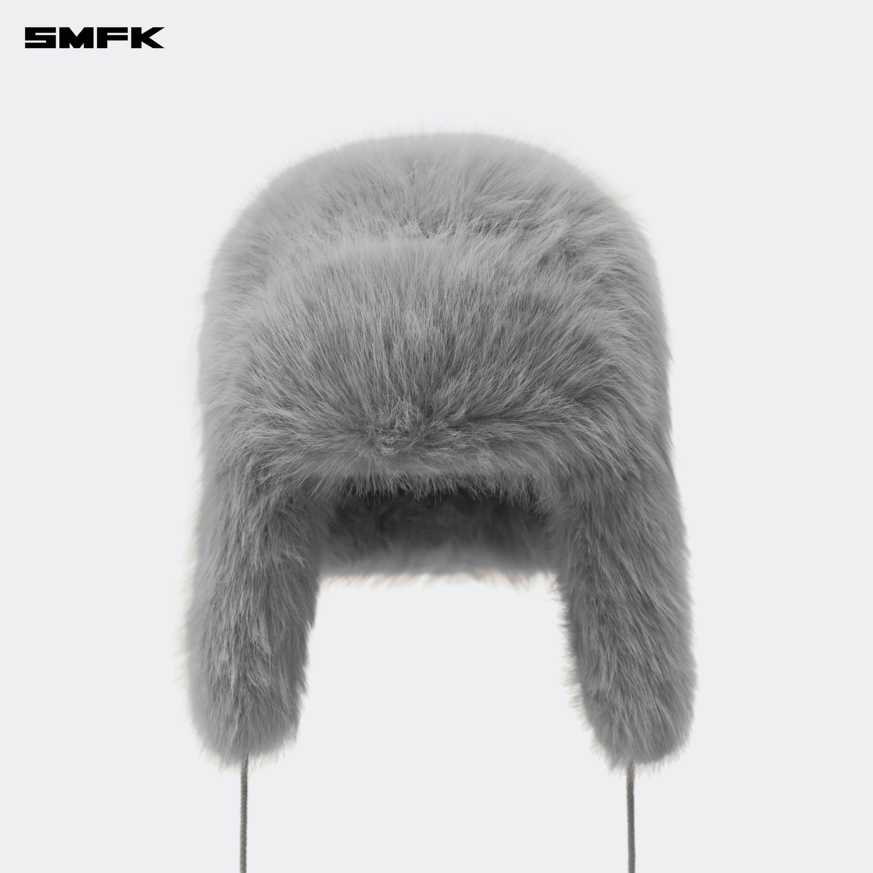 Compass Snowman Faux Fur Hat In Gray - SMFK Official