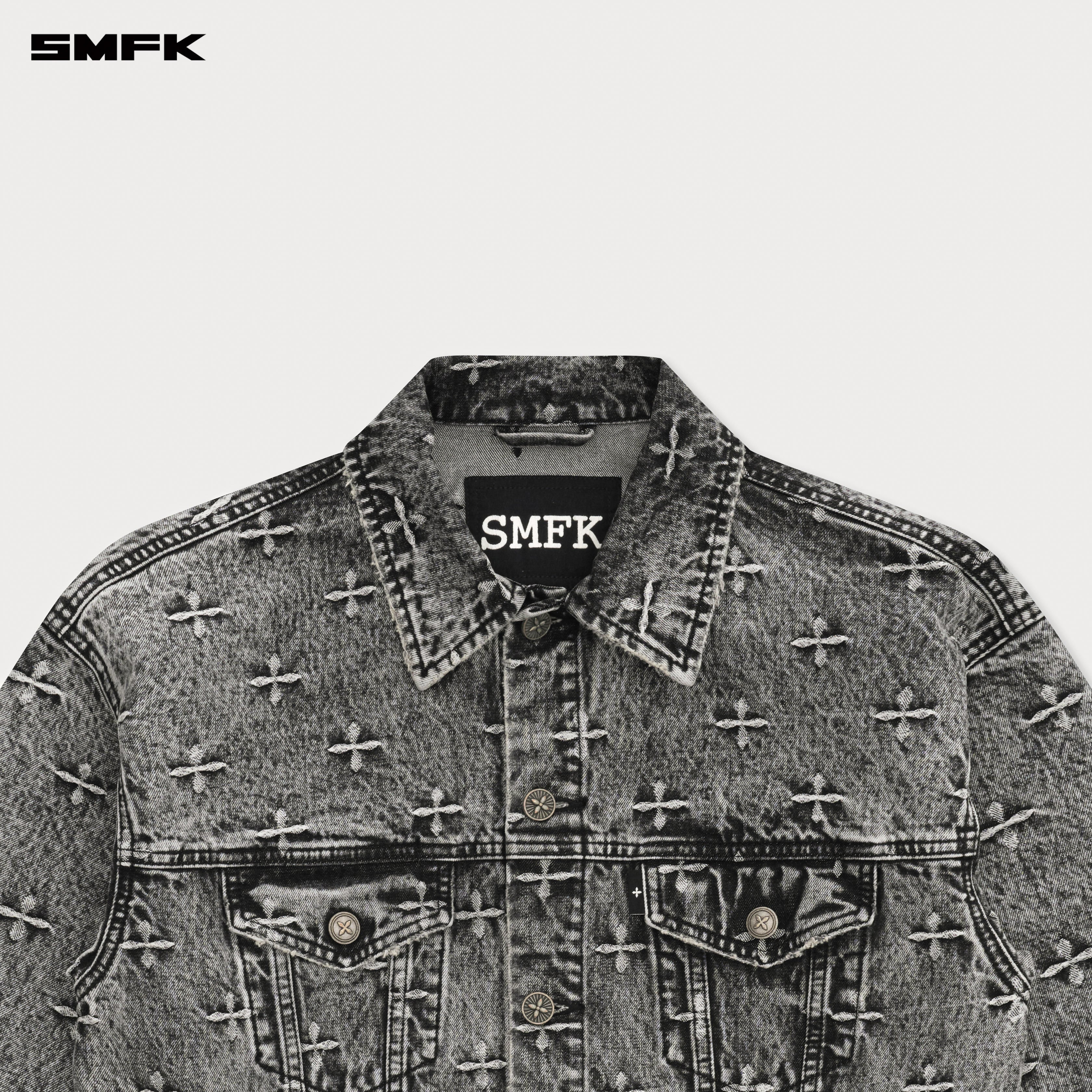 コンパス ストーム ガーデン オーバーサイズ デニム ジャケット – SMFK