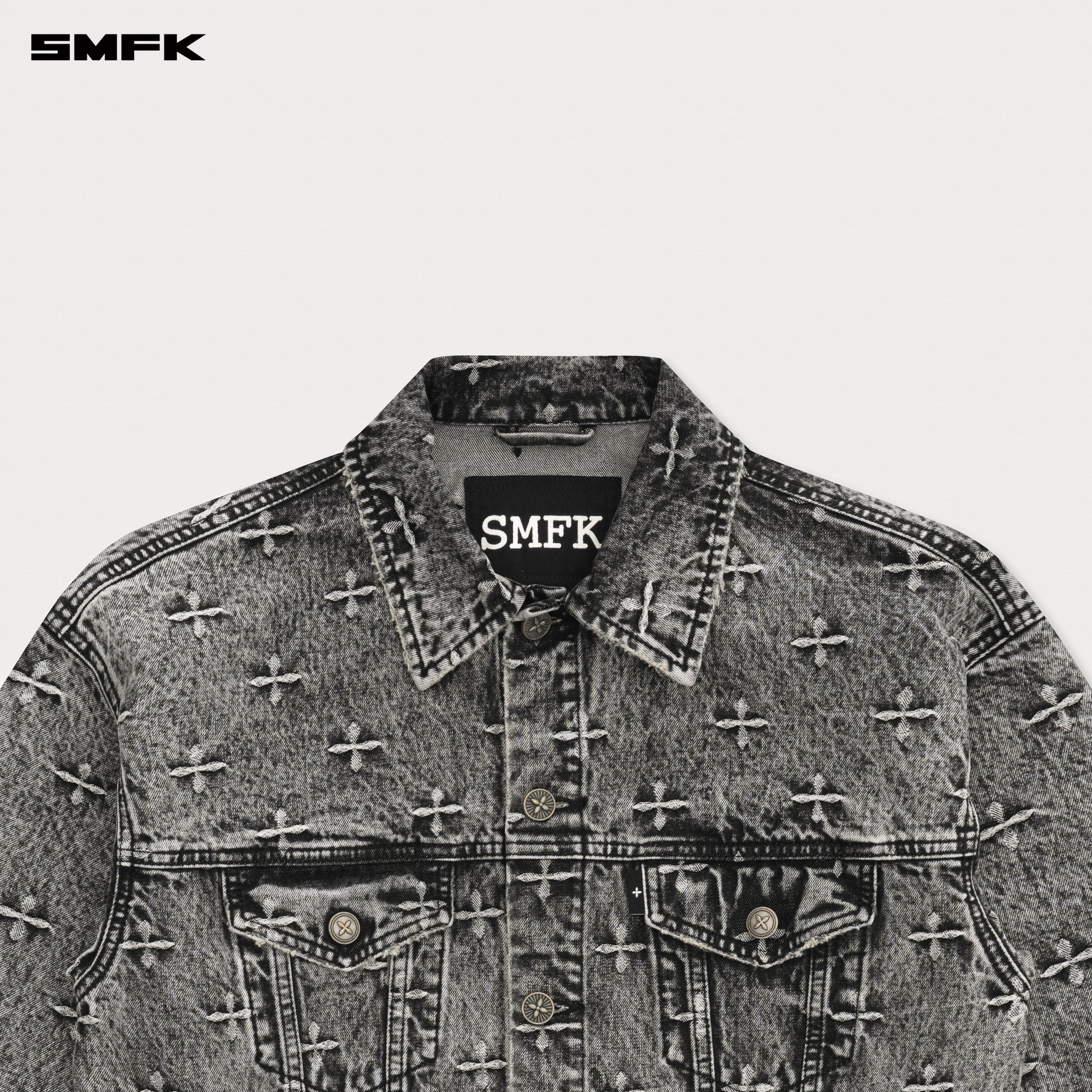 Compass Storm Garden Oversize Denim Jacket - SMFK Official