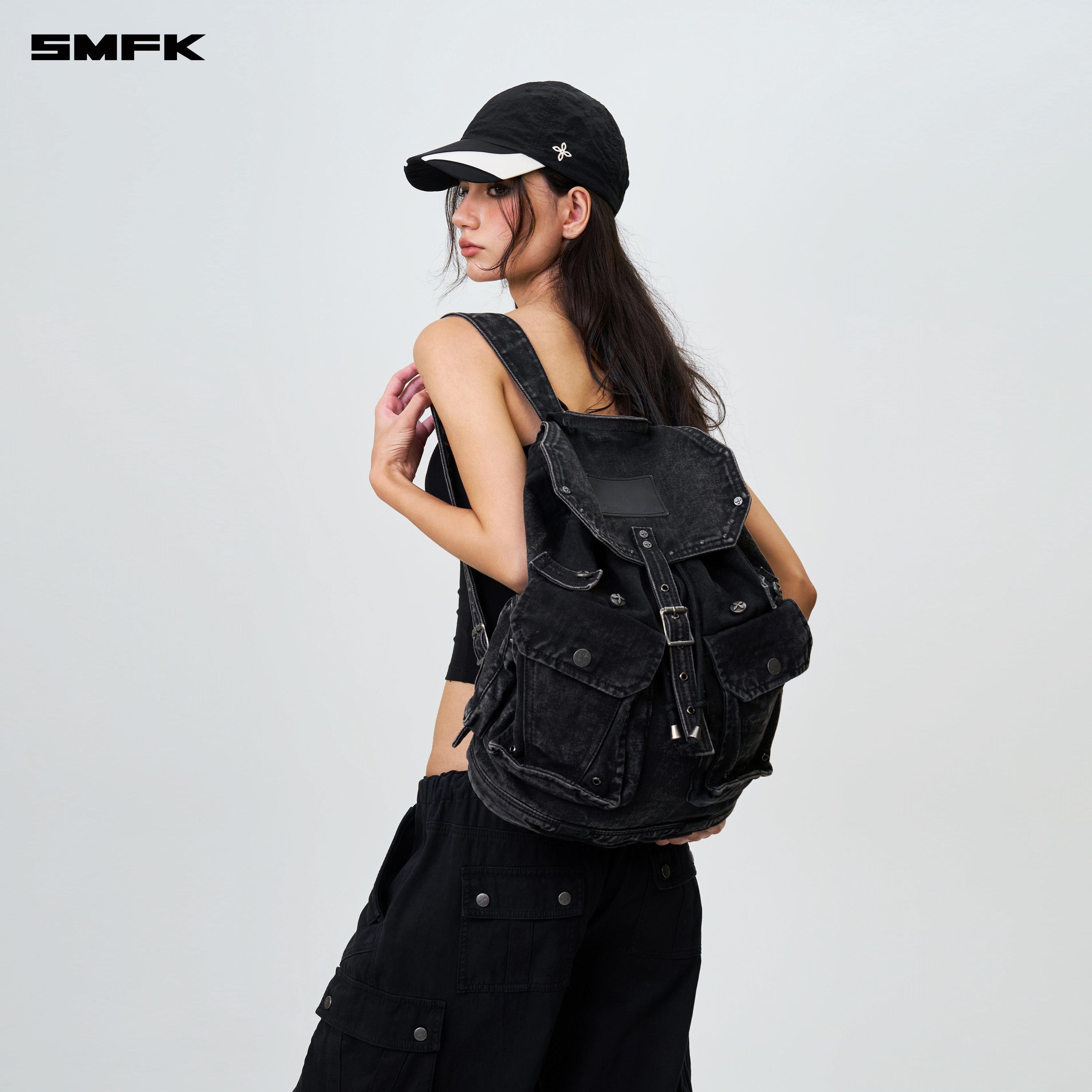 Compass Tarpan Denim Backpack Black (Large) - SMFK Official