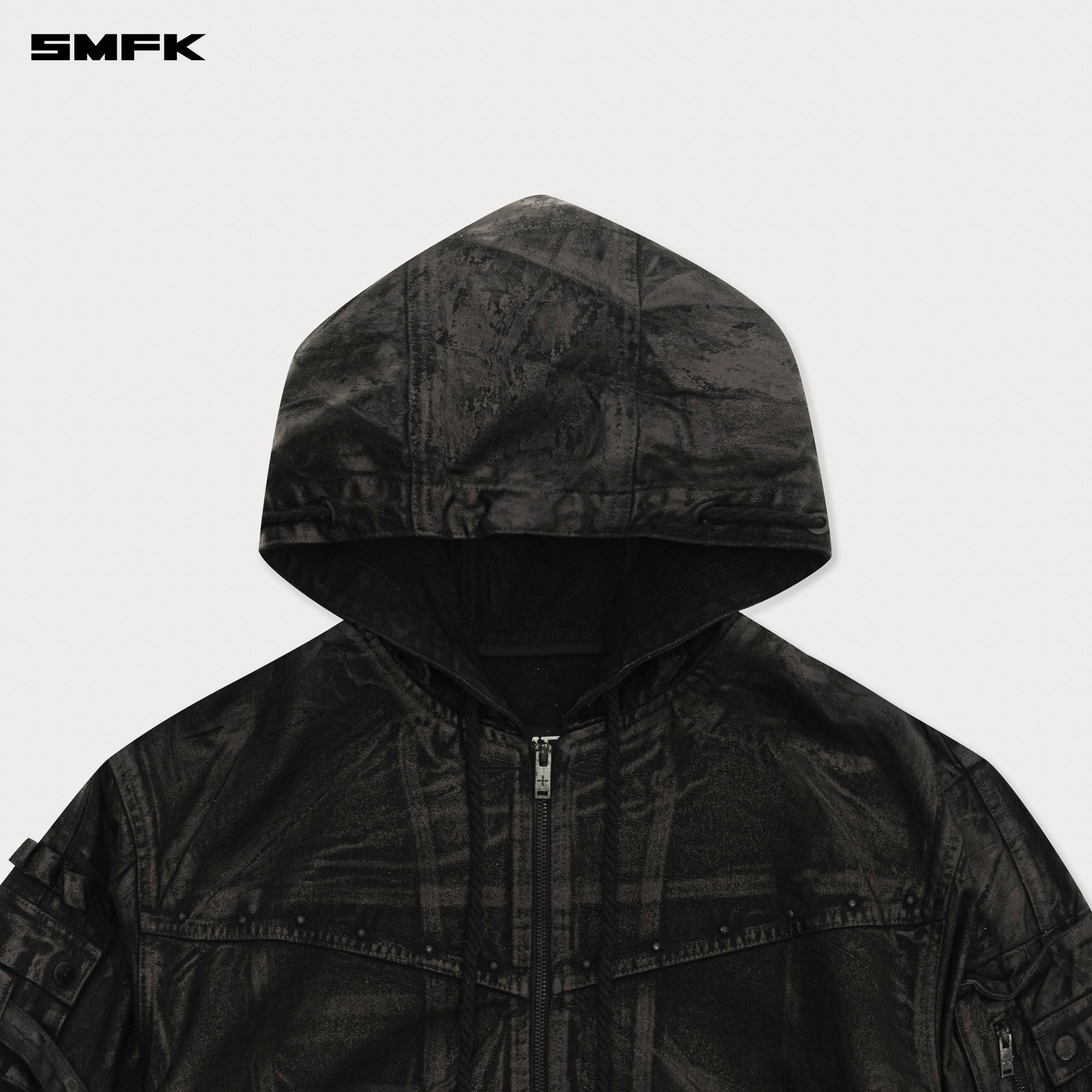 Compass Tarpan Waxed Denim Hoodie - SMFK Official