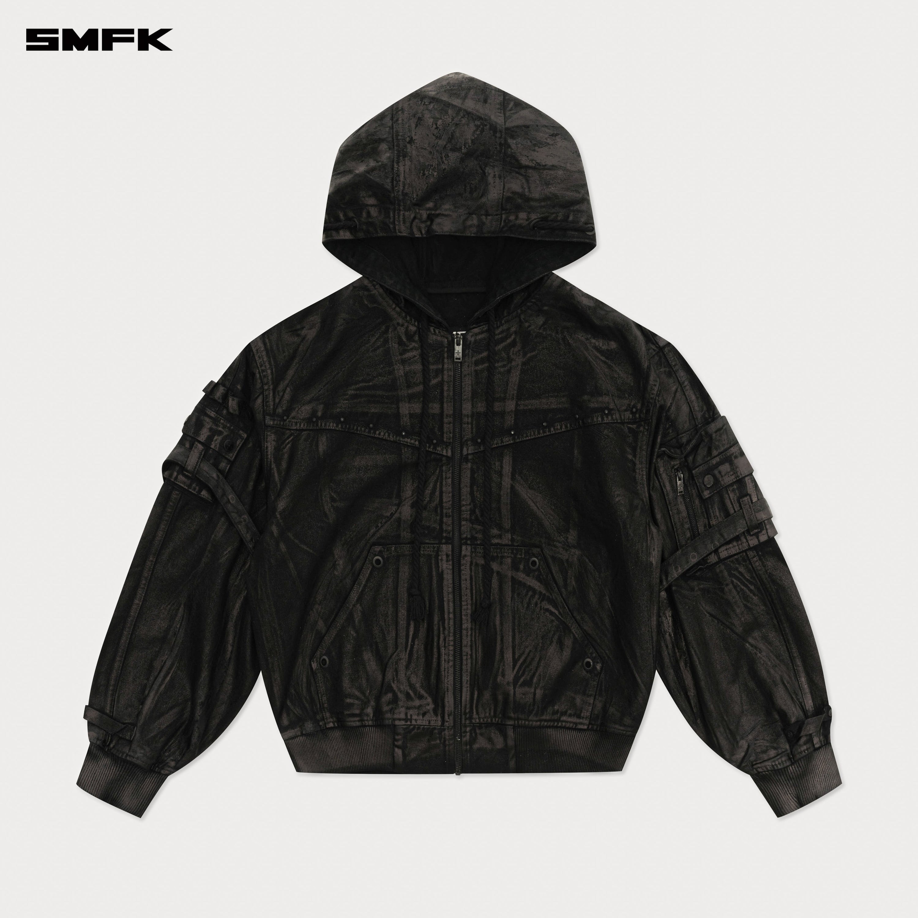 Compass Tarpan Waxed Denim Hoodie - SMFK Official