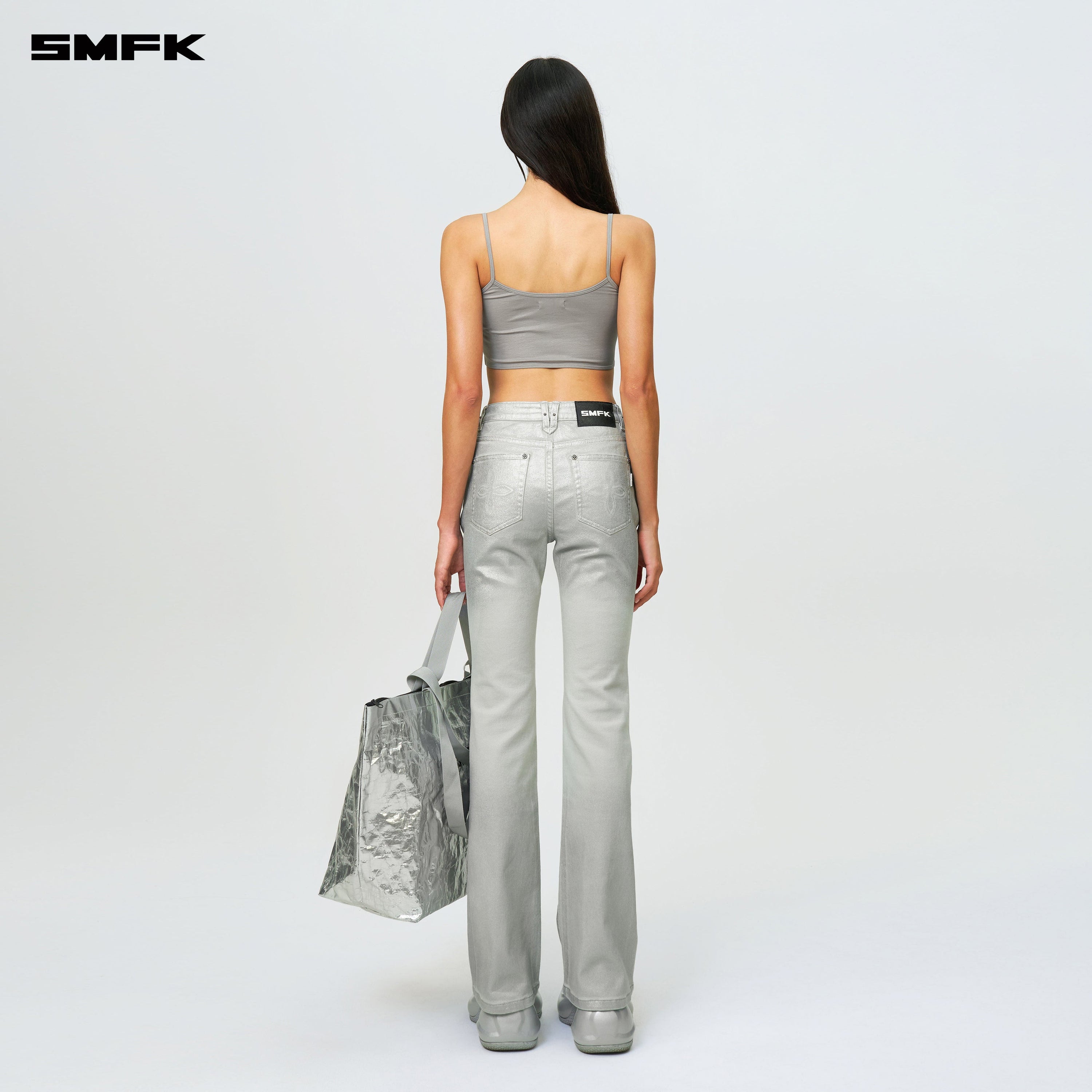 Compass Wild Classic Flared Jeans Silver - SMFK Official