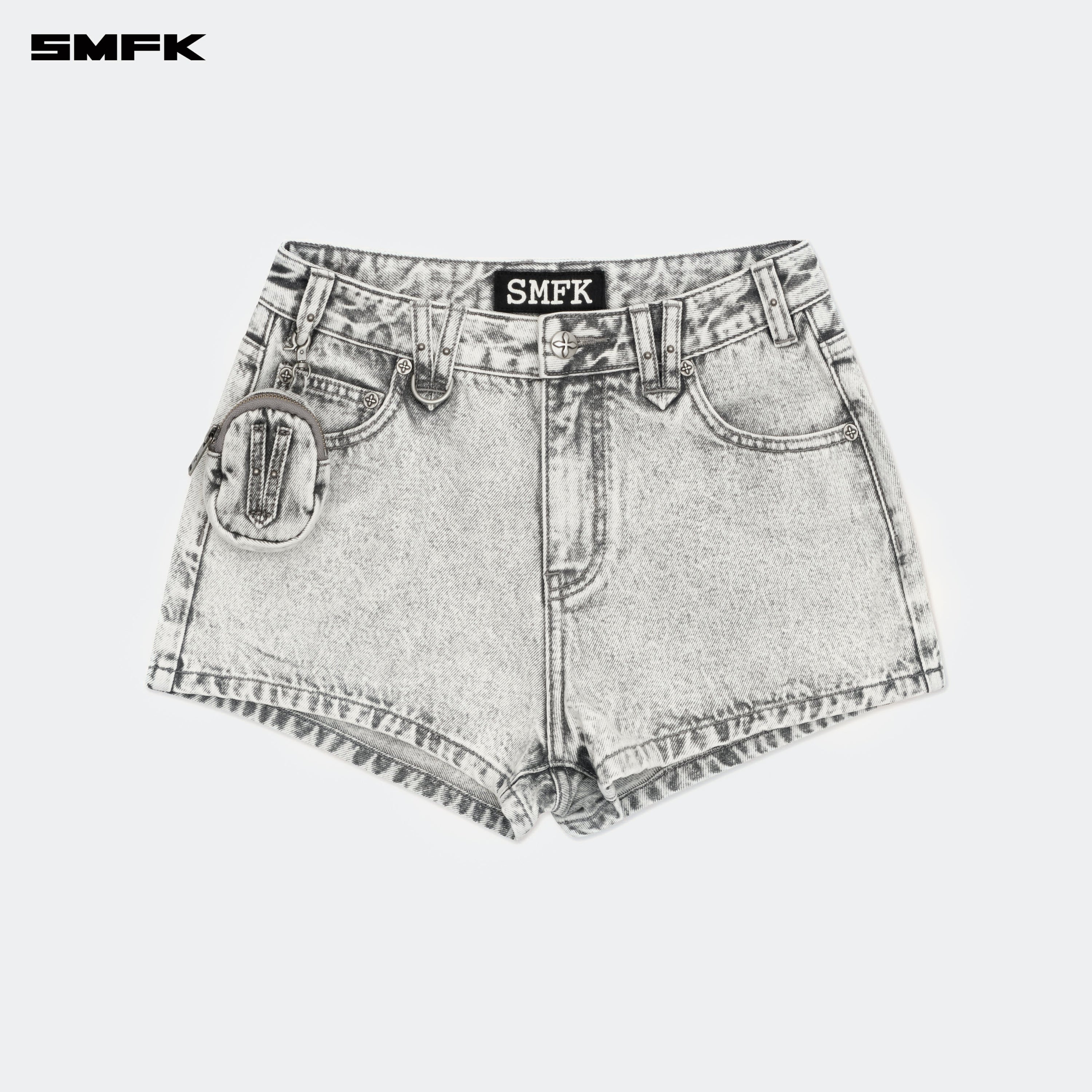 Compass Wild Classic Tarpan Denim Shorts Gray - SMFK Official