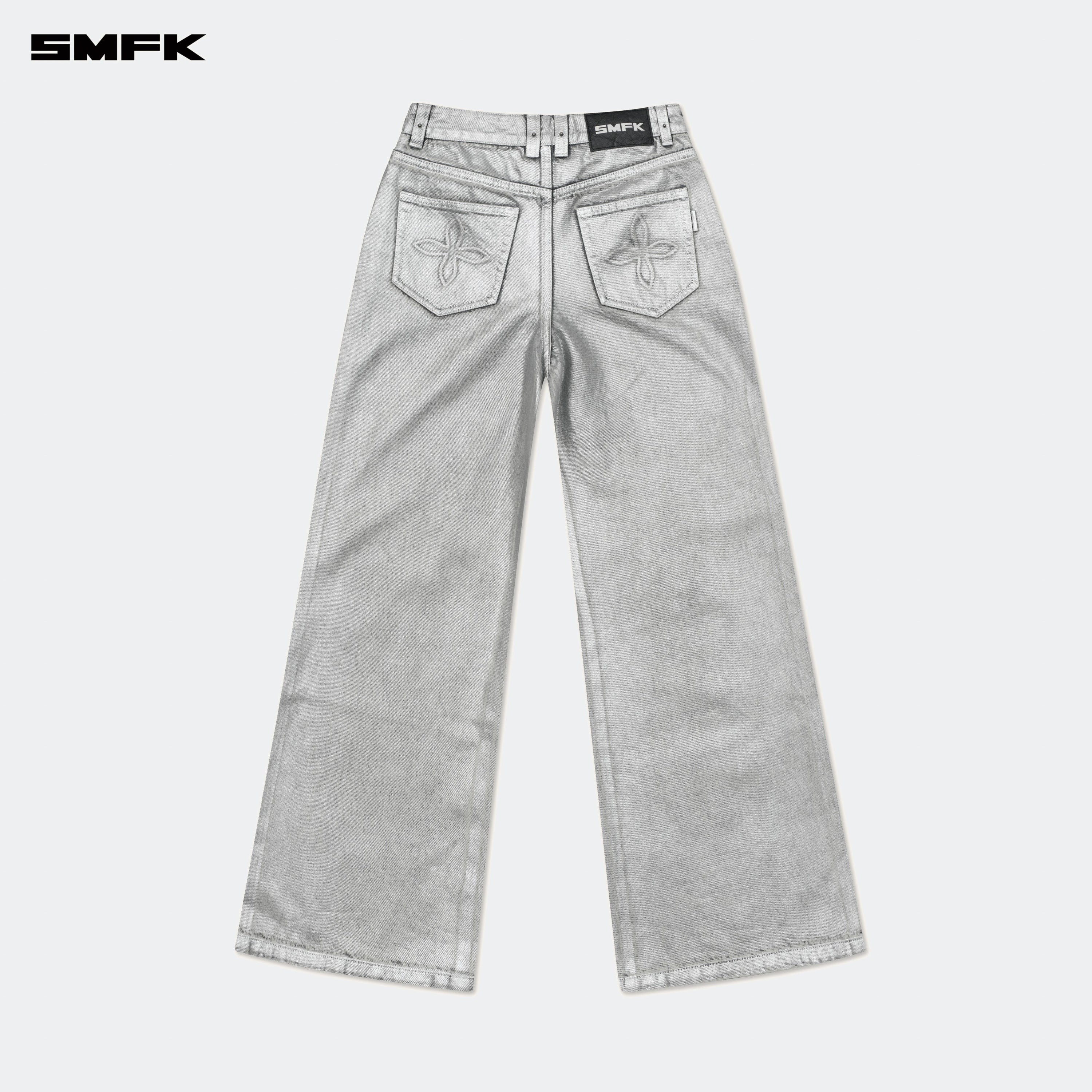 Compass Wild Classic Wide - Leg Jeans Silver - SMFK Official