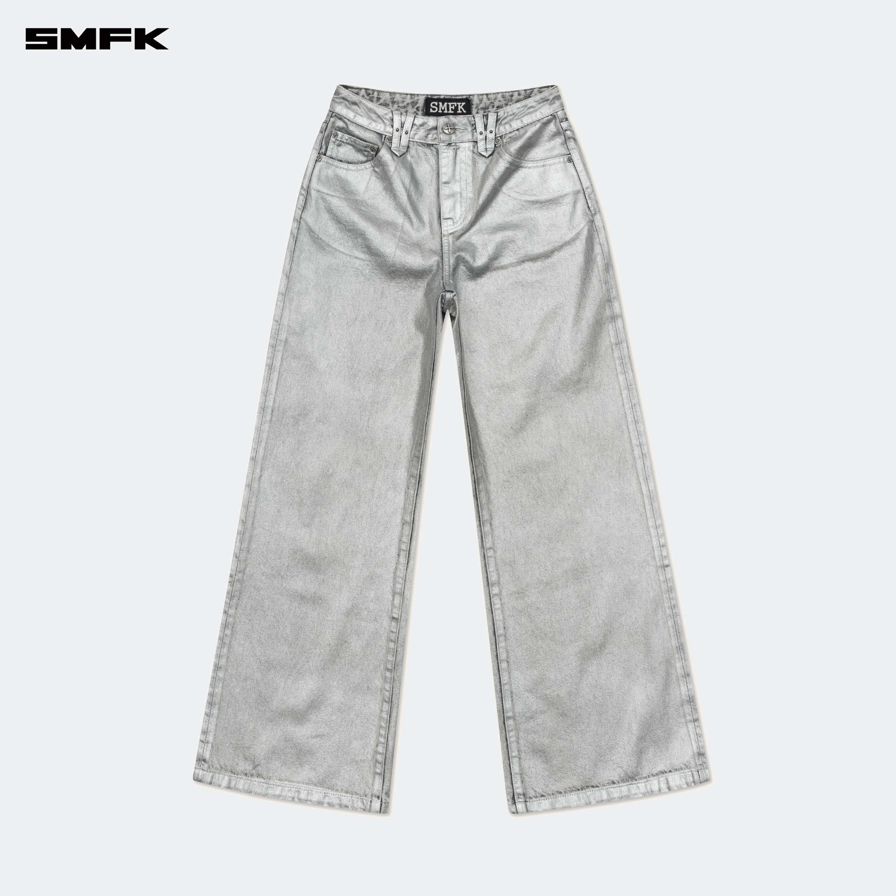 Compass Wild Classic Wide - Leg Jeans Silver - SMFK Official