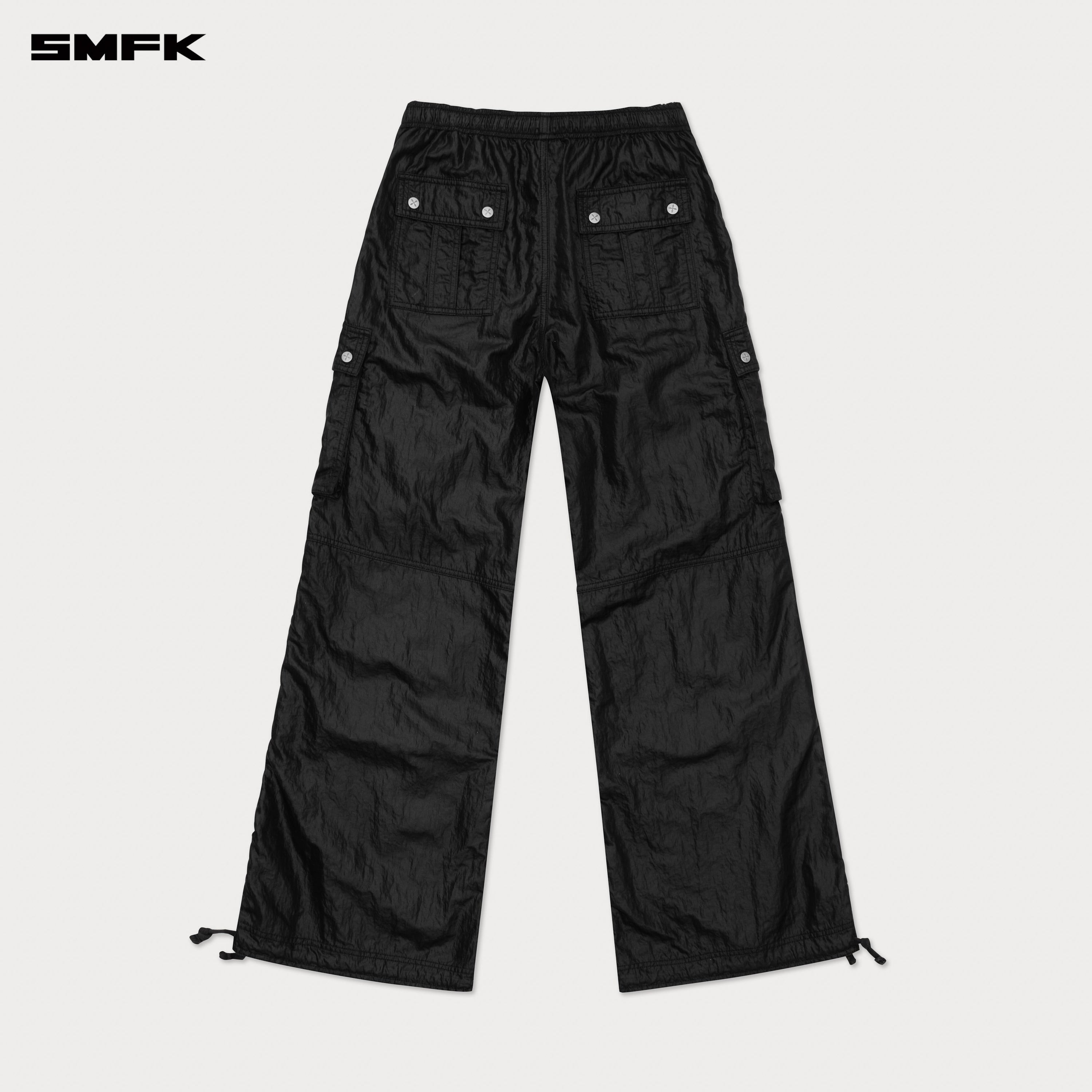 FUTURE Lightning Wide - Leg Track Pants in Black - SMFK Official