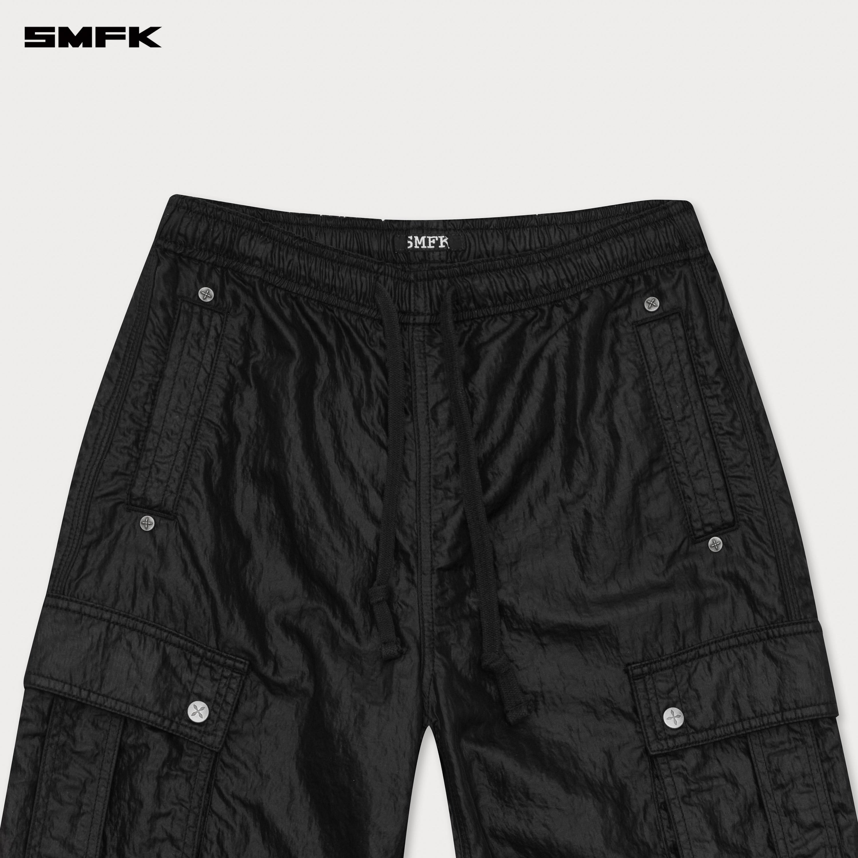 FUTURE Lightning Wide - Leg Track Pants in Black - SMFK Official