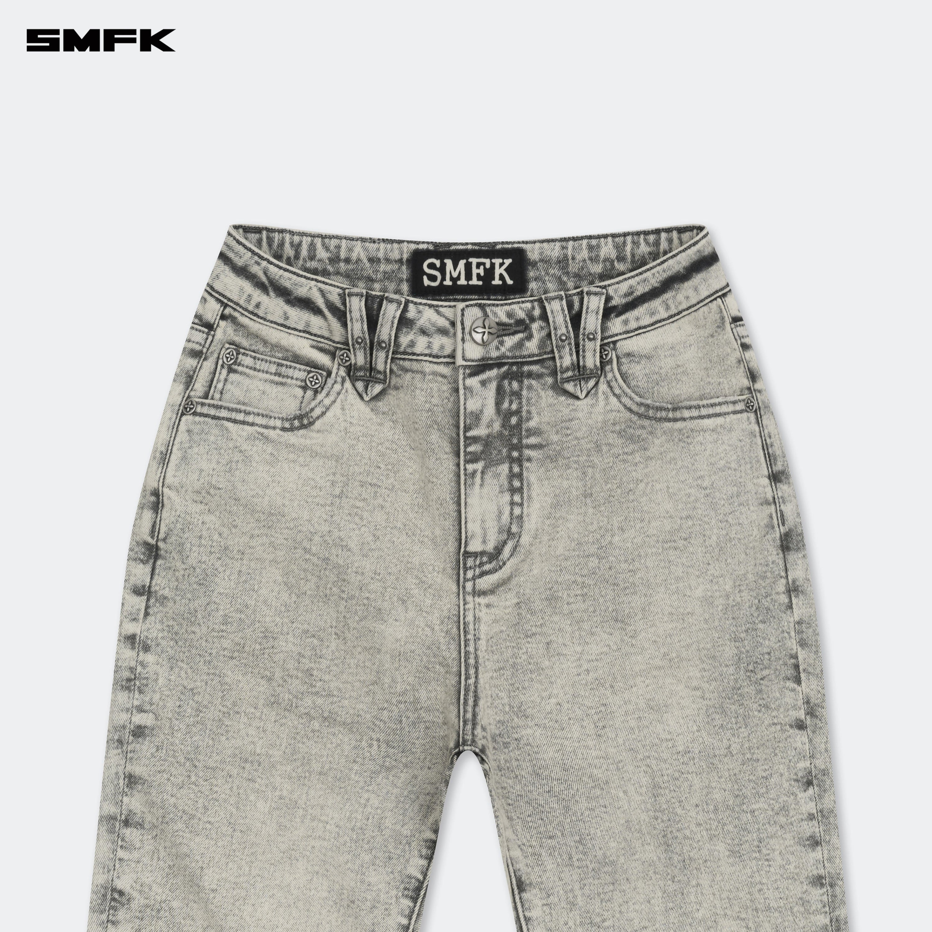 FUTURE Mirage Gray Nebula Stretch - flared Jeans - SMFK Official