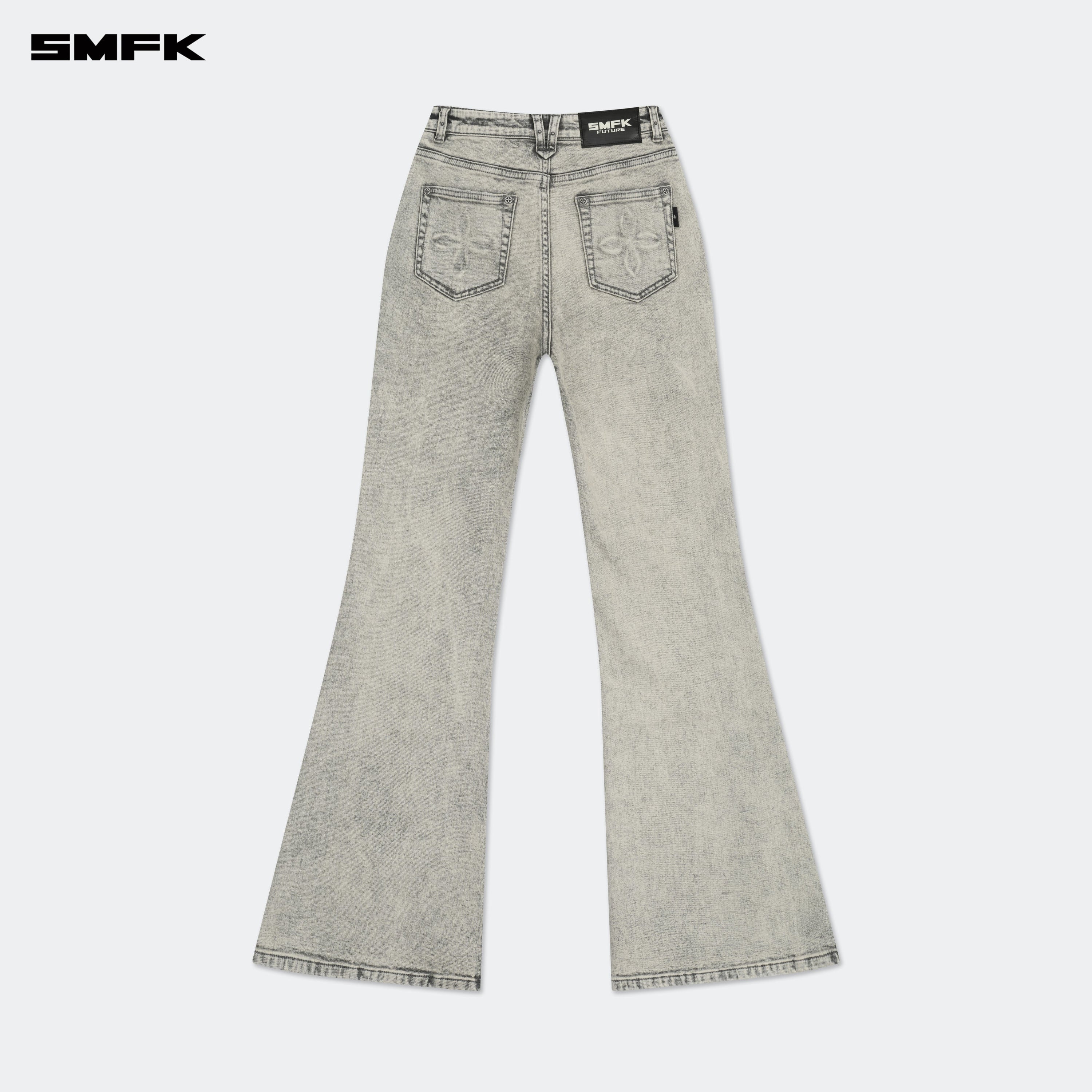 FUTURE Mirage Gray Nebula Stretch - flared Jeans - SMFK Official