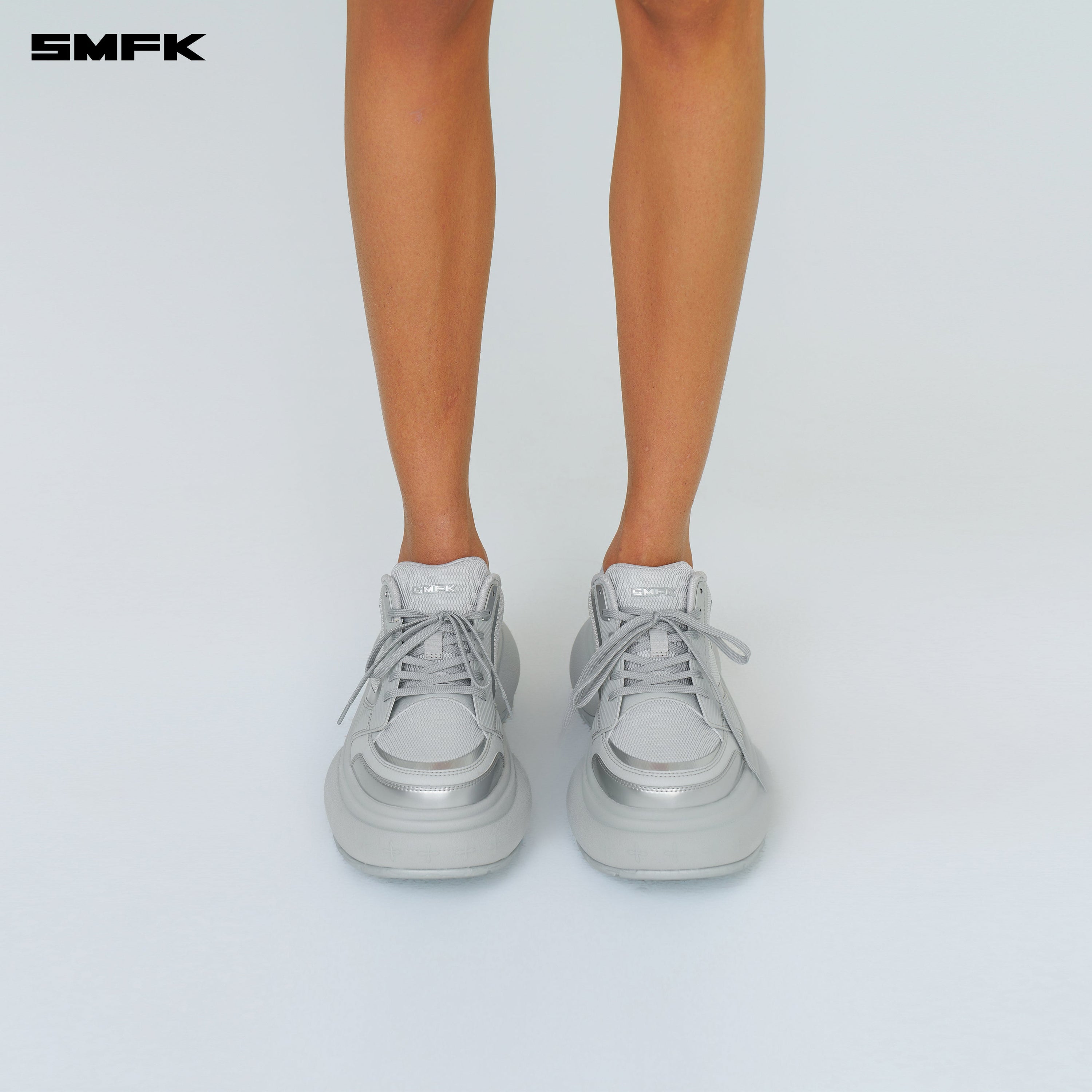 FUTURE RIPPLE High - heeled Sneaker In Gray - SMFK Official