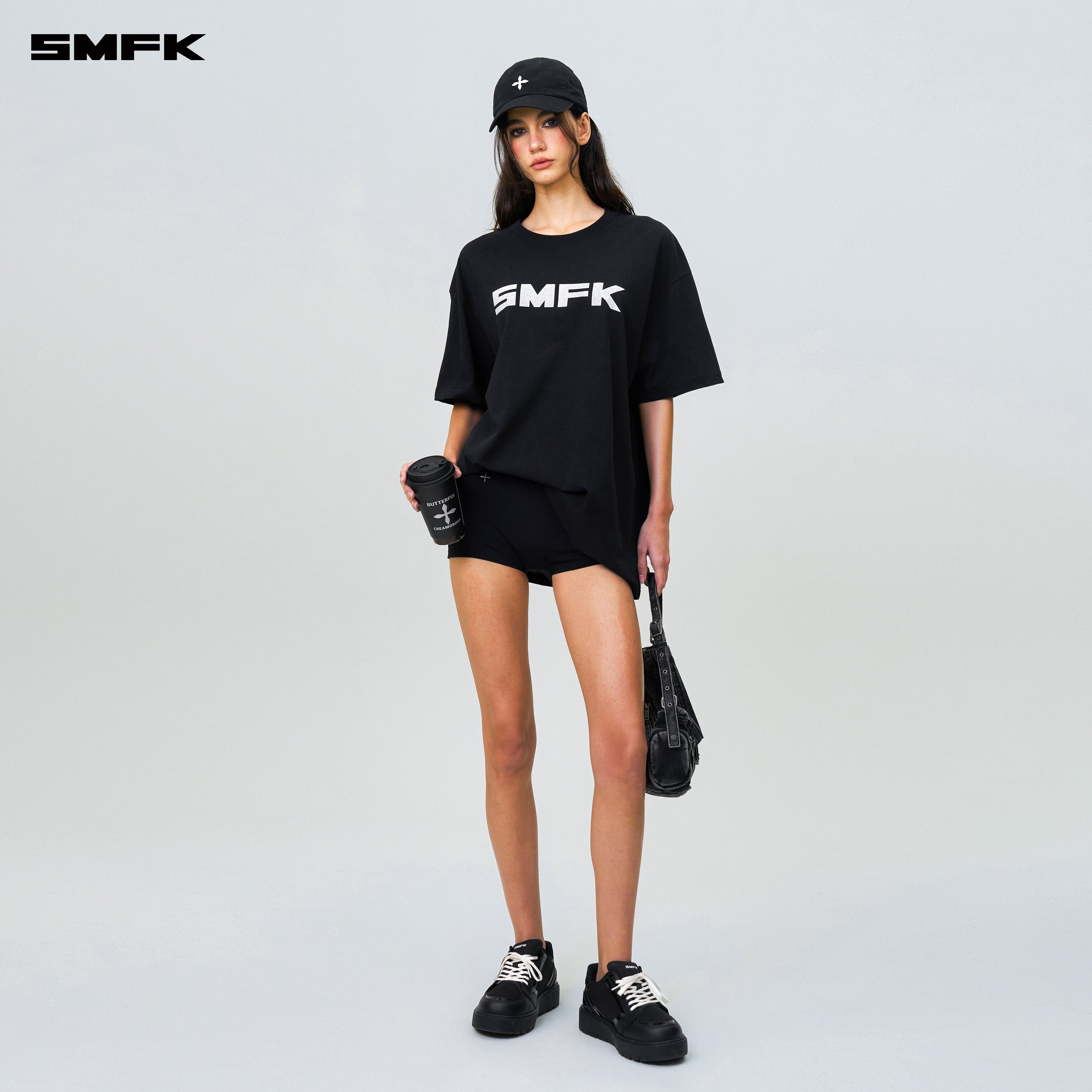 FUTURE SMFK Logo Standard Loose Tee Black - SMFK Official