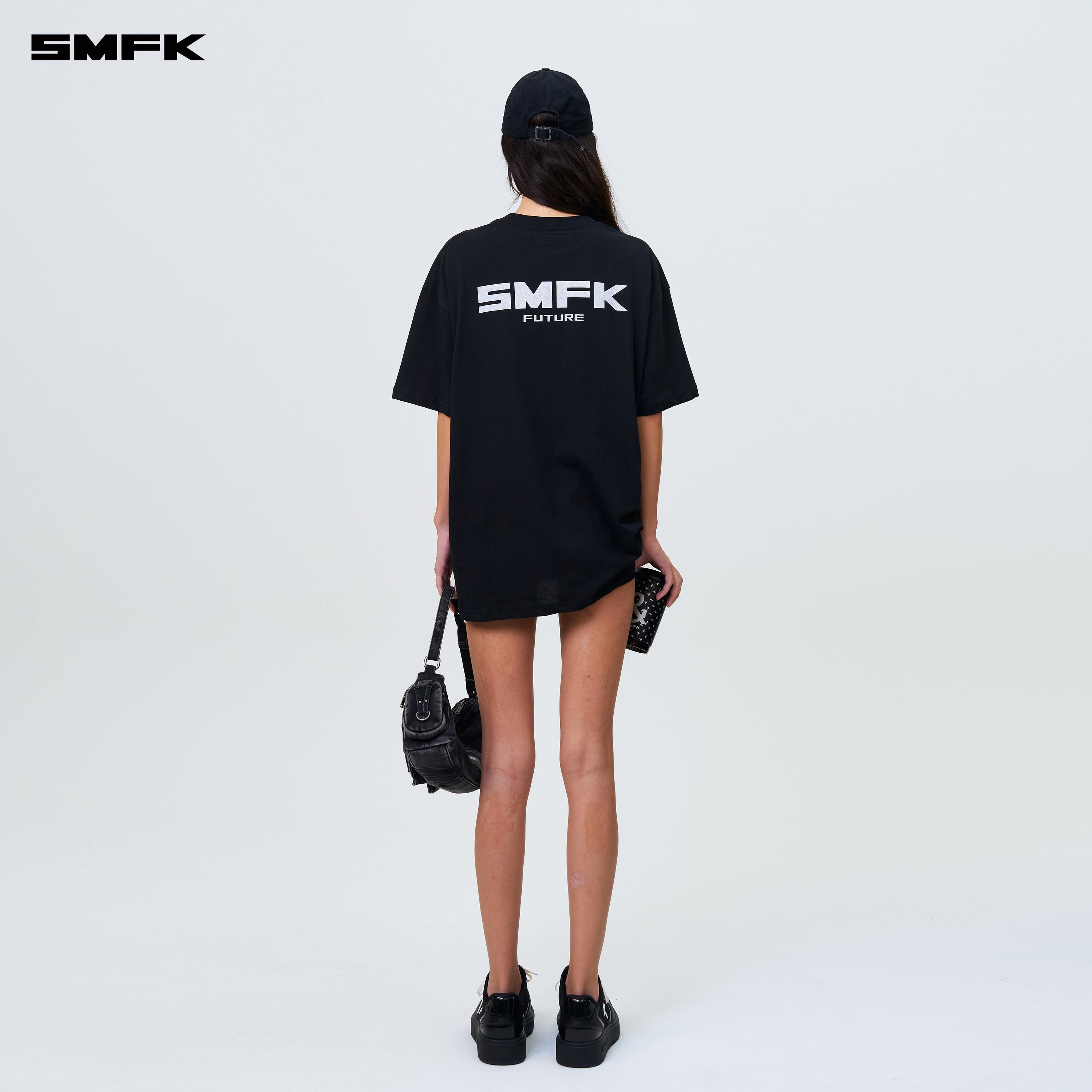 FUTURE SMFK Logo Standard Loose Tee Black - SMFK Official