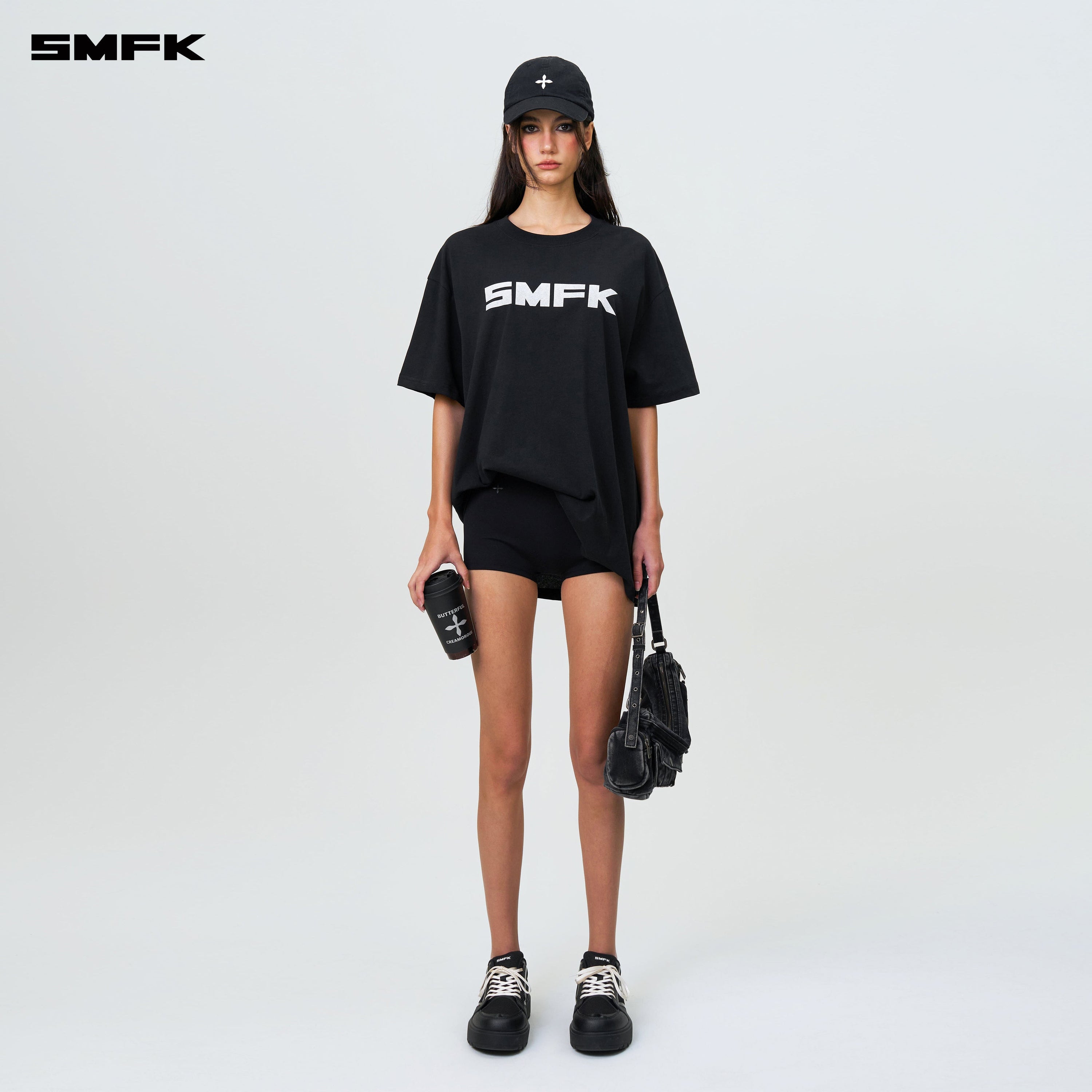 FUTURE SMFK Logo Standard Loose Tee Black - SMFK Official