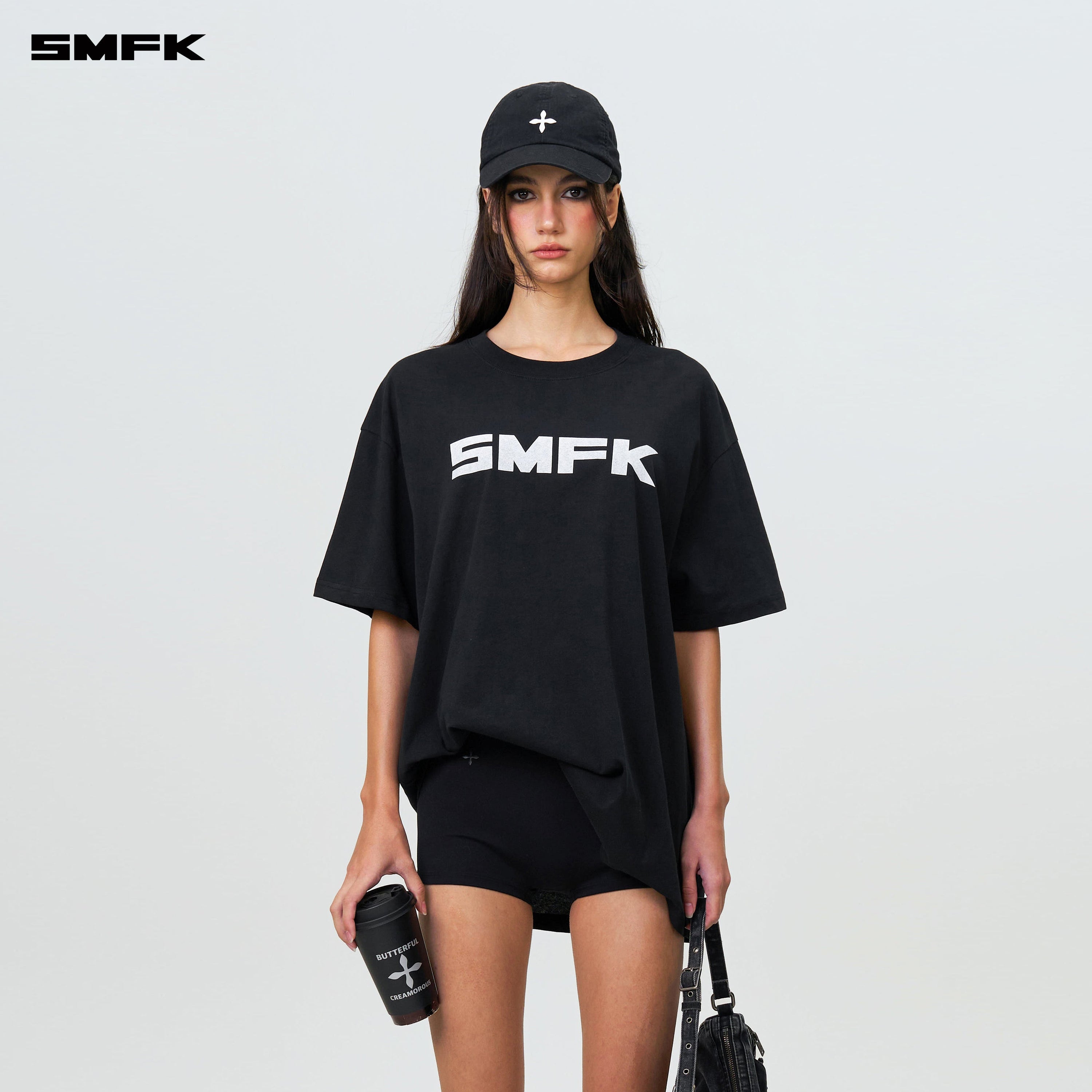 FUTURE SMFK Logo Standard Loose Tee Black - SMFK Official