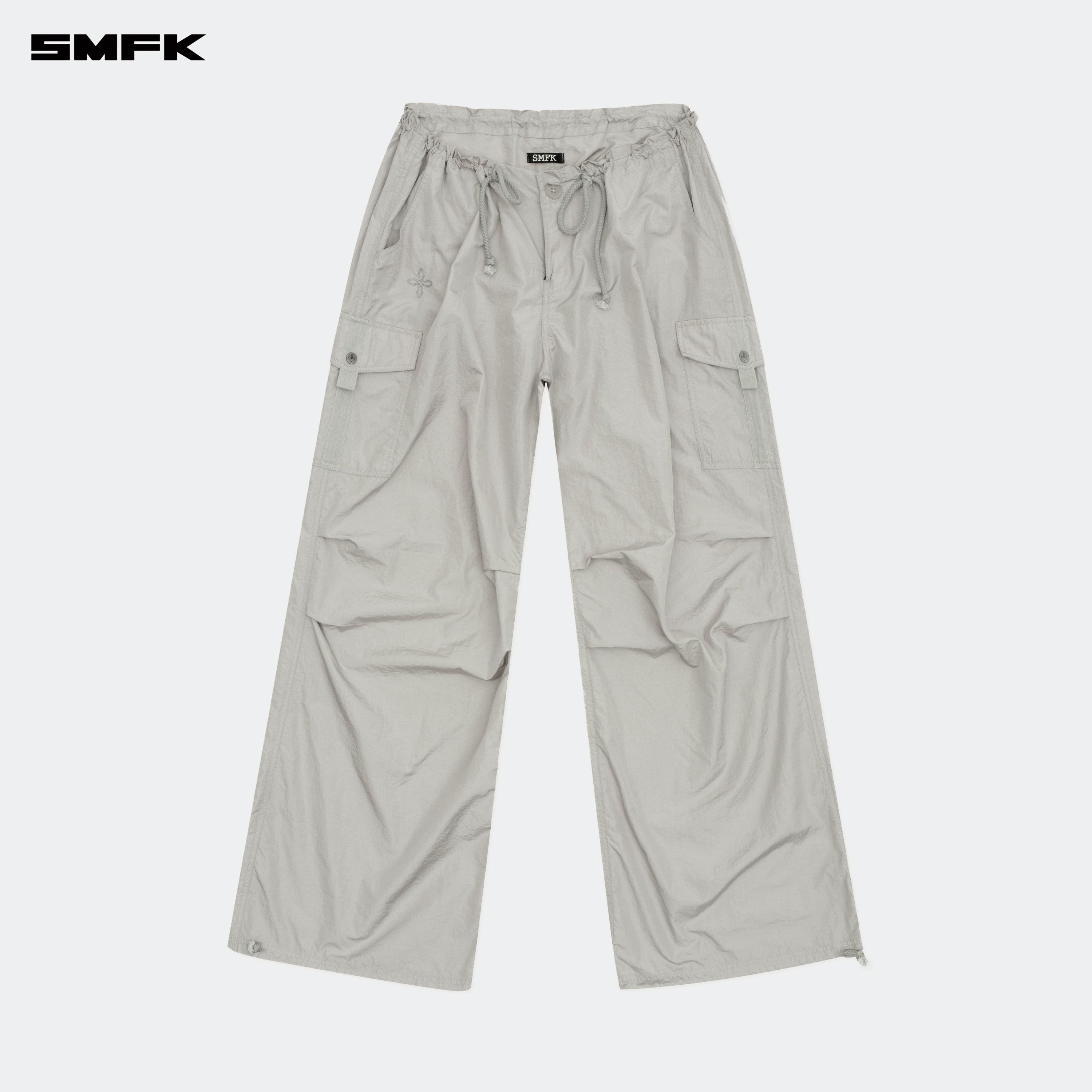 FUTURE Storm Hunting Loose Paratrooper Pants Silver - SMFK Official