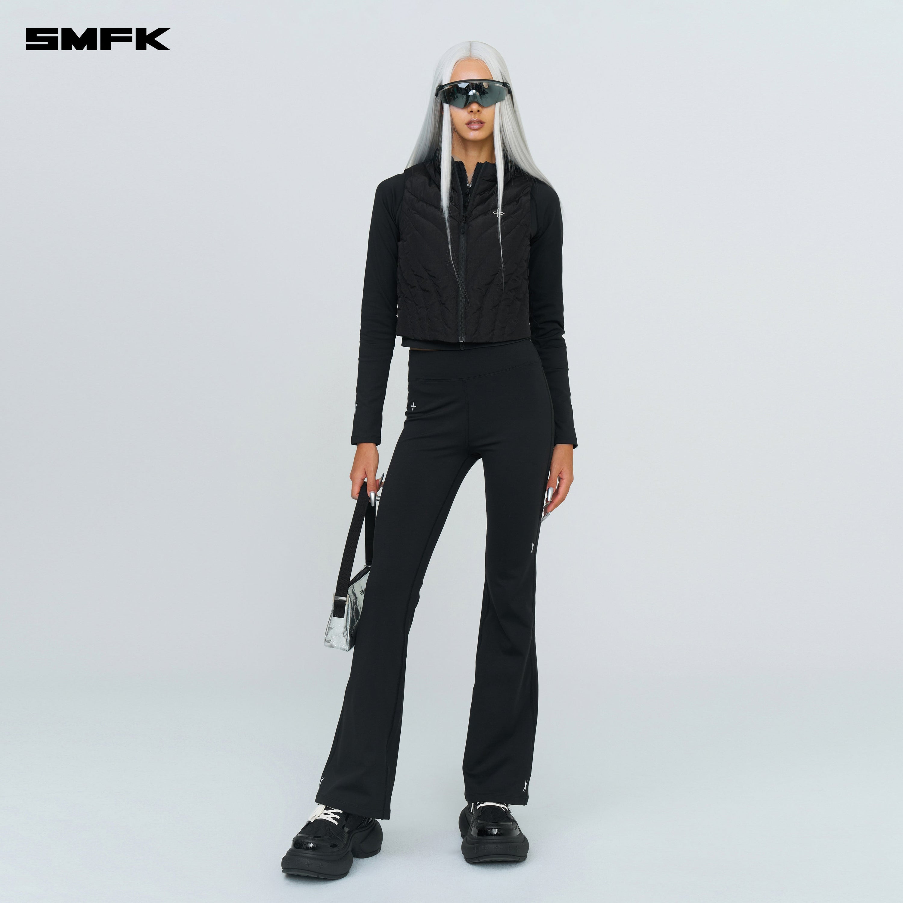 Future Storm Puff Vest Jacket Black - SMFK Official