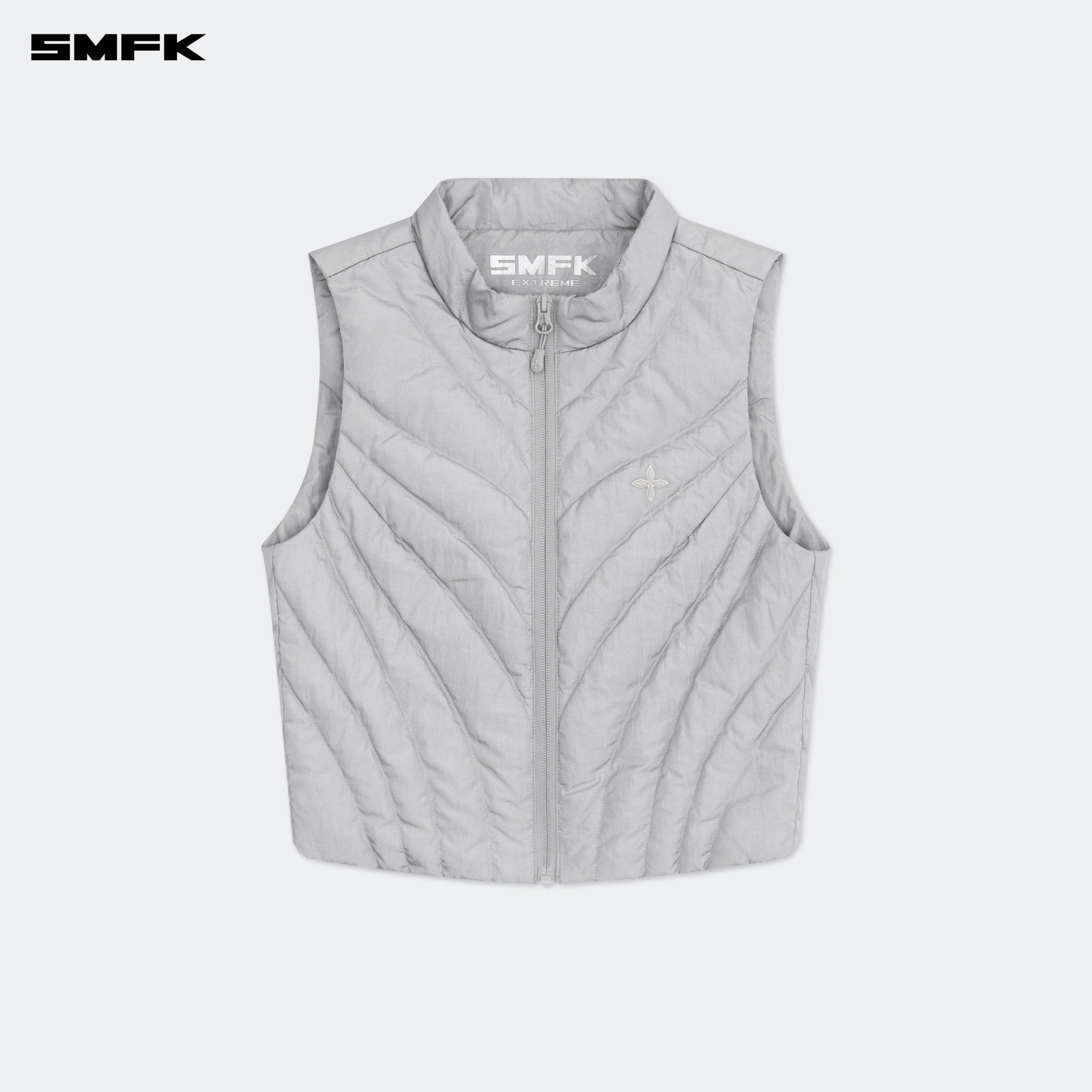 Future Storm Puff Vest Jacket Gray - SMFK Official