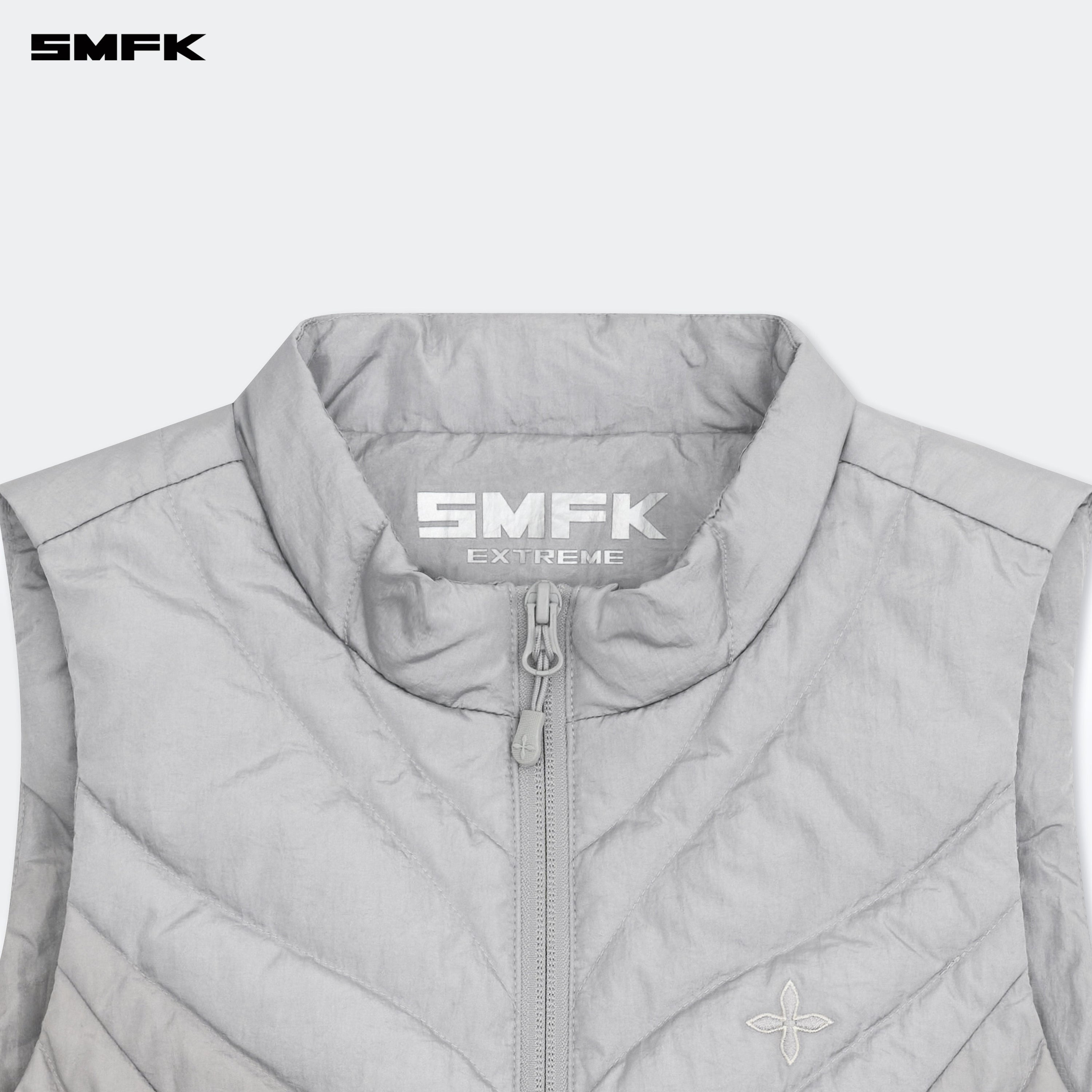 Future Storm Puff Vest Jacket Gray - SMFK Official