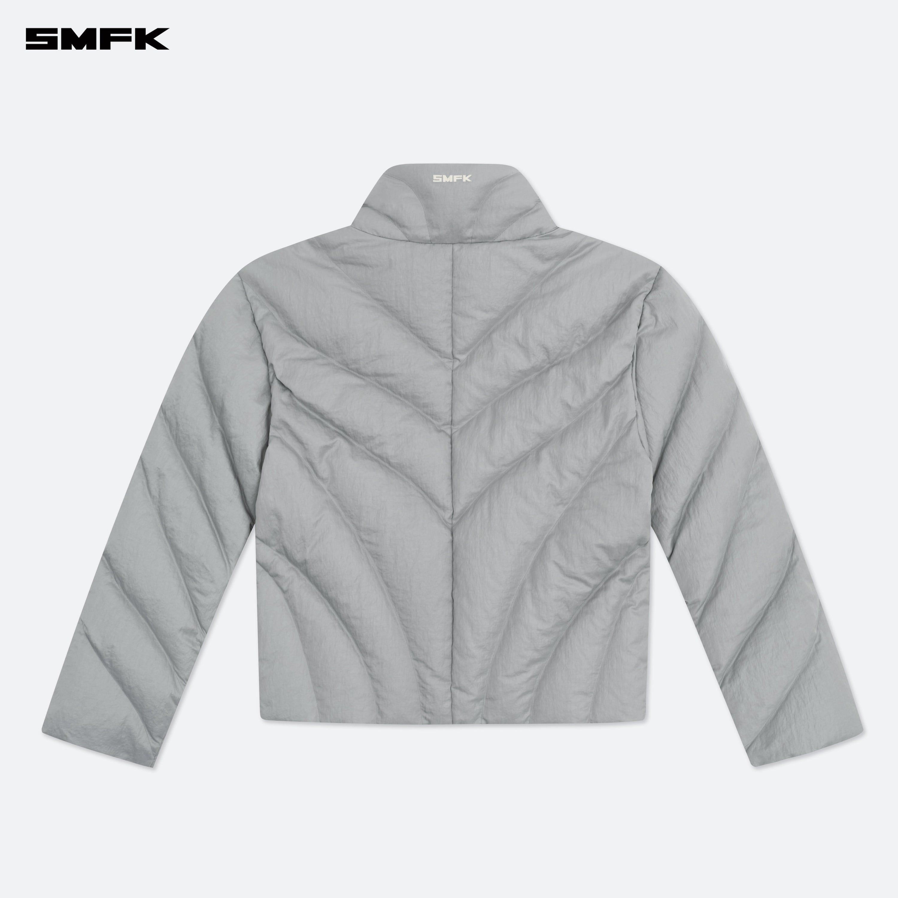 FUTURE Storm Wide Down Puff Jacket In Silver - SMFK Official