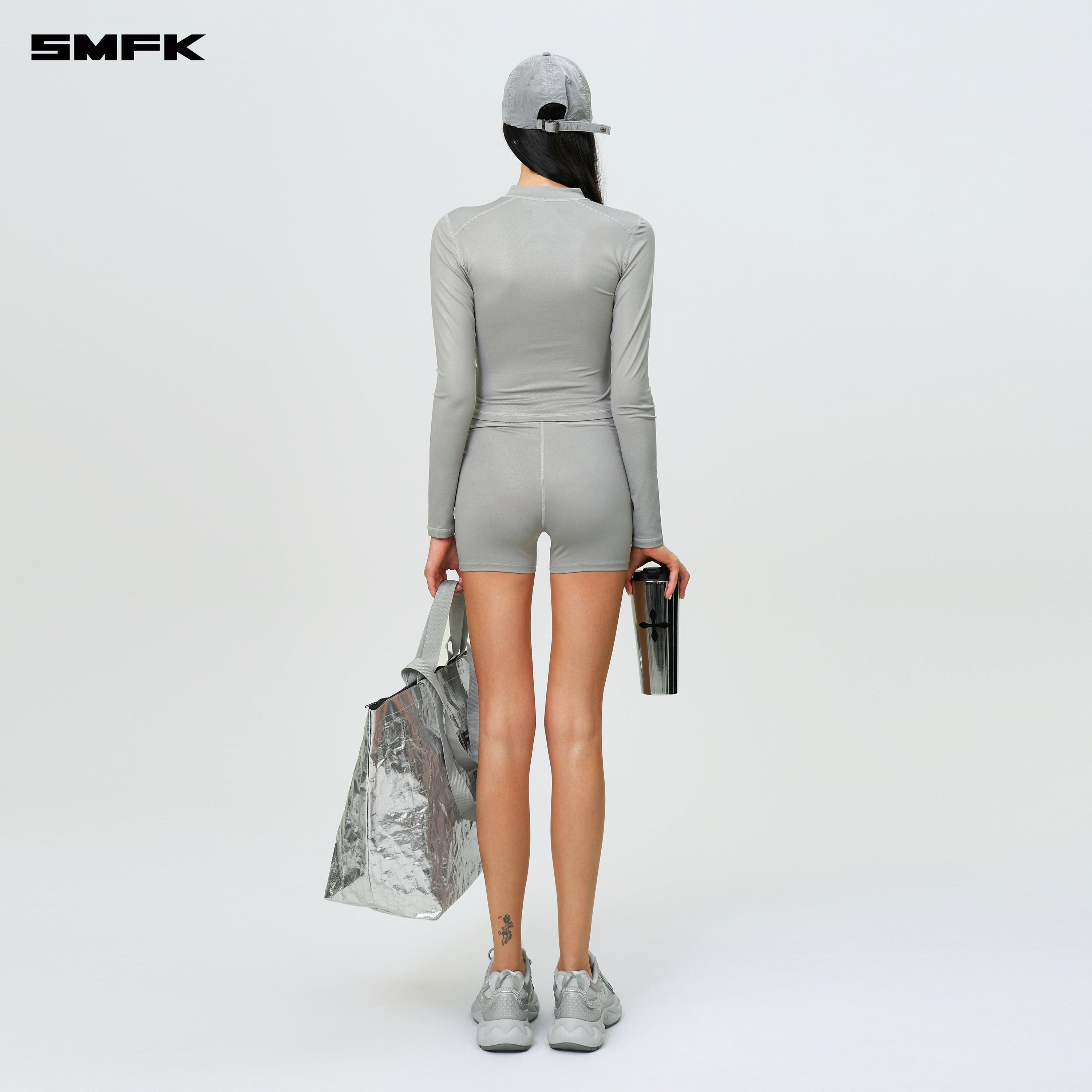 FUTURE Wave Body Shaping Shorts Silver - SMFK Official