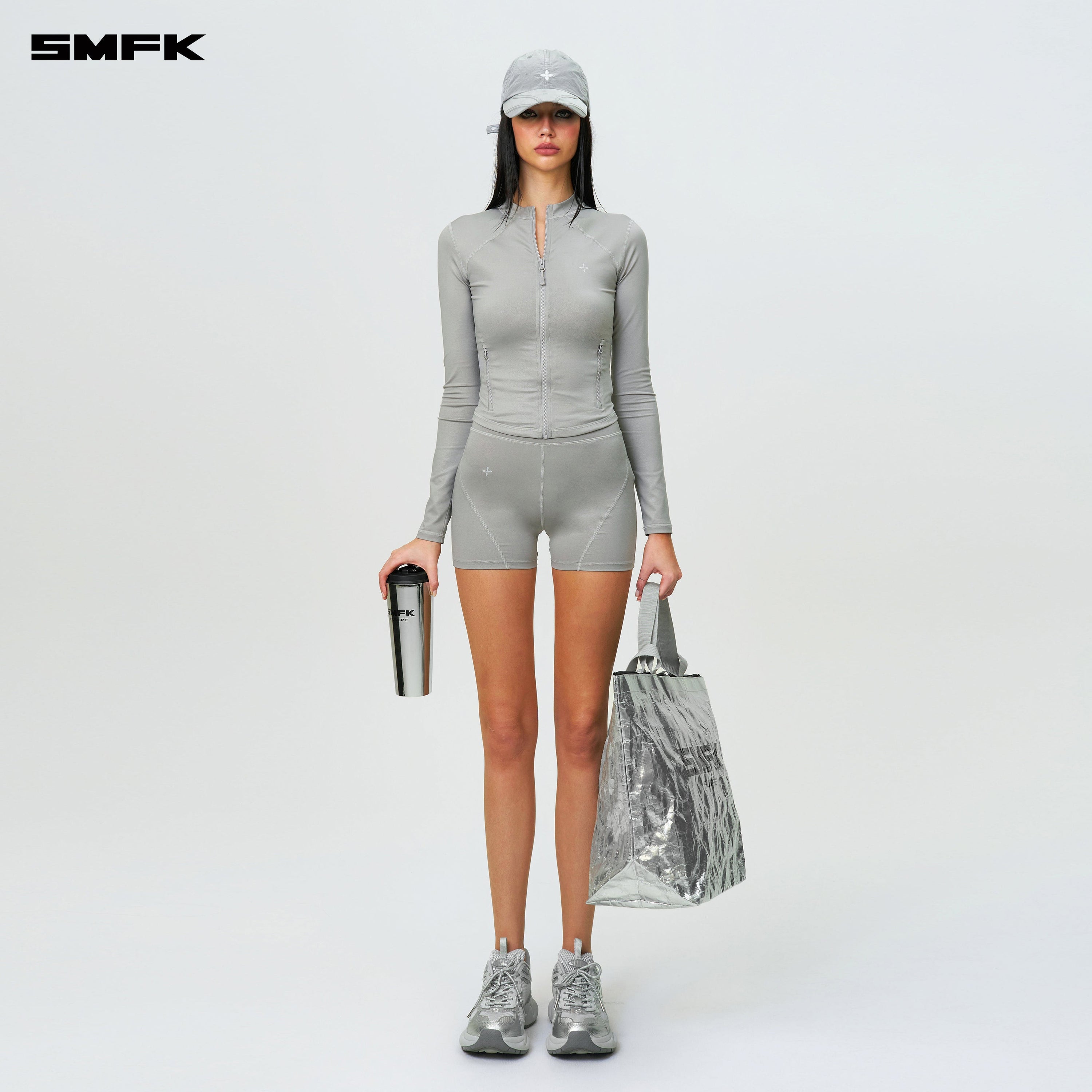 FUTURE Wave Body Shaping Shorts Silver - SMFK Official