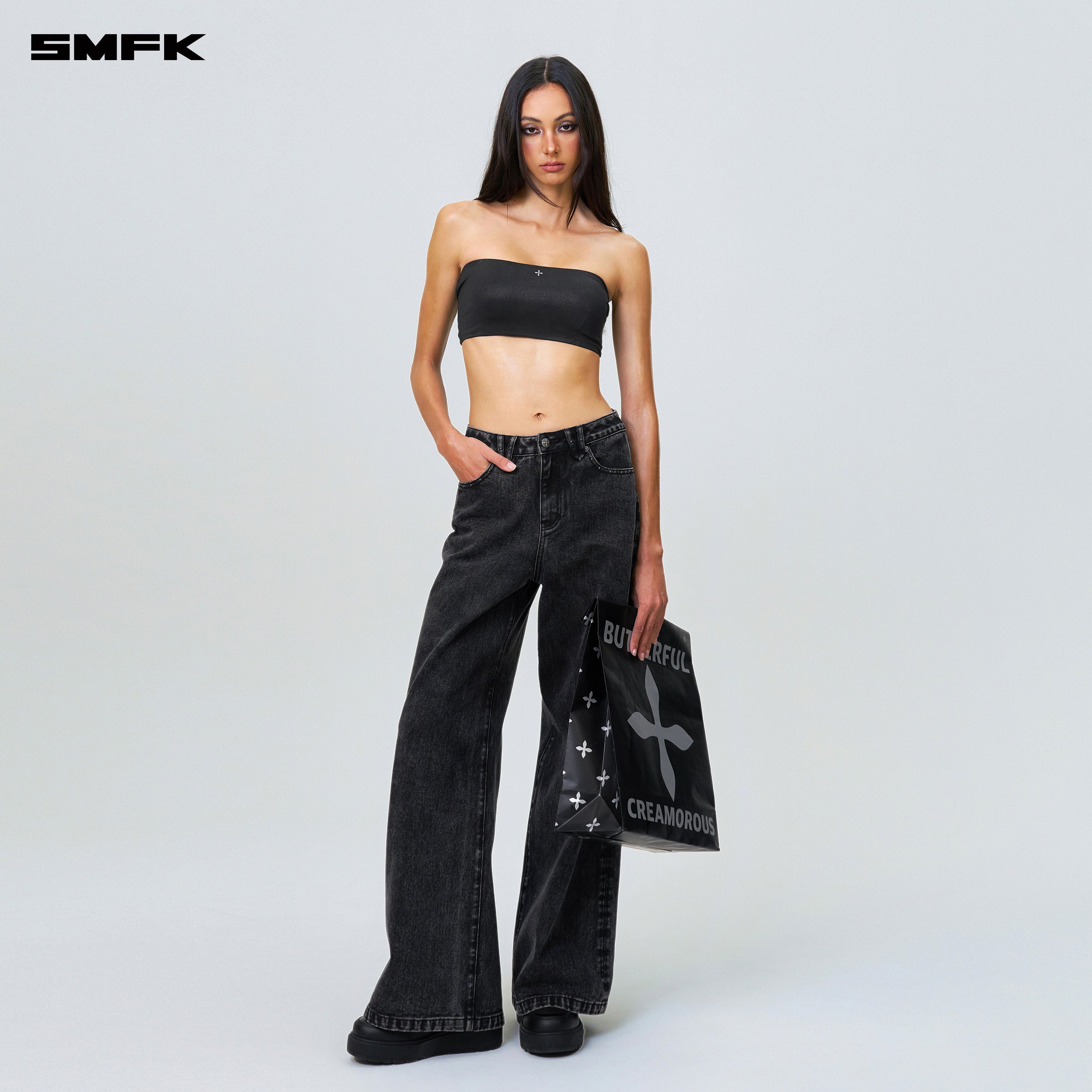 FUTURE Wave Body Shaping Tube Top Black - SMFK Official