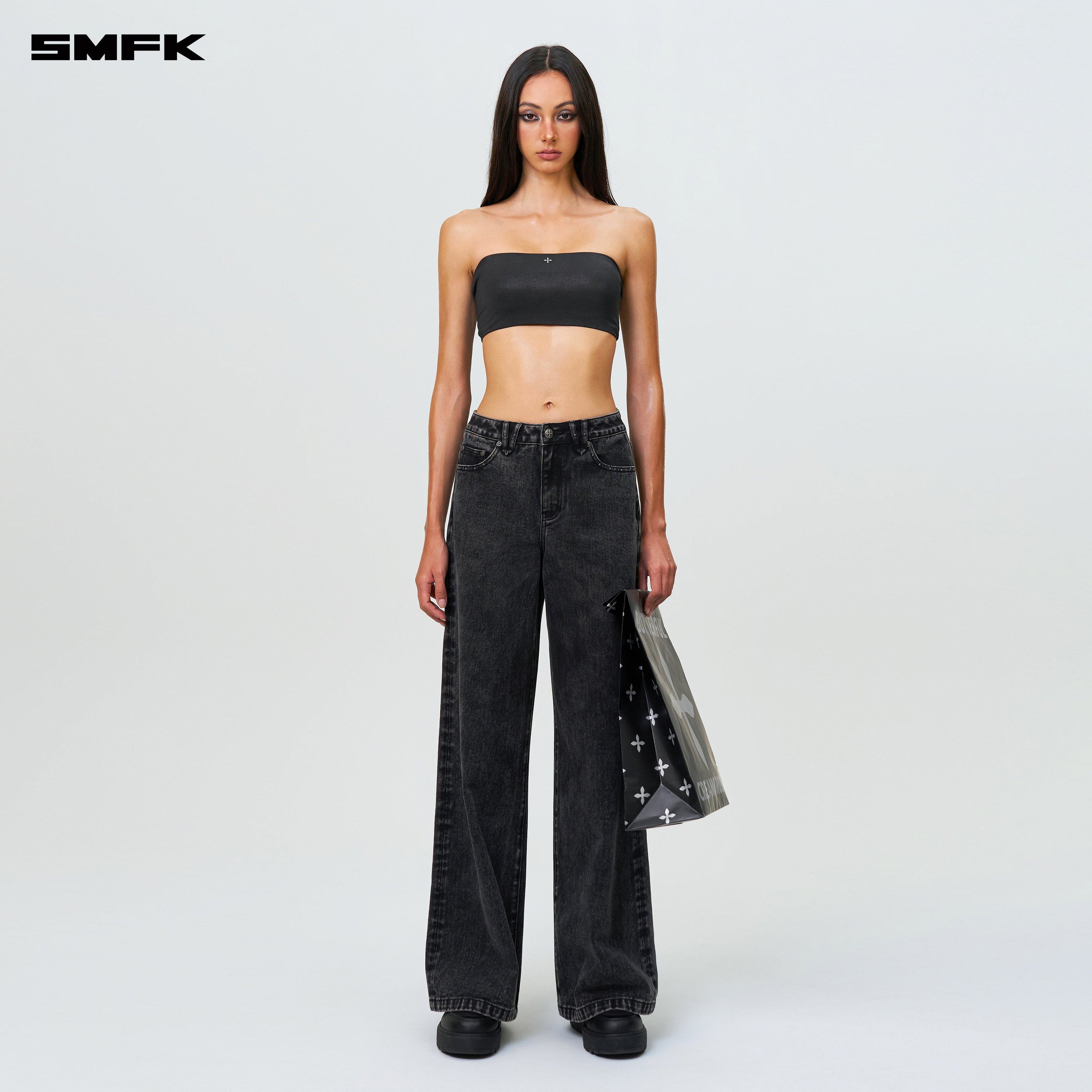 FUTURE Wave Body Shaping Tube Top Black - SMFK Official