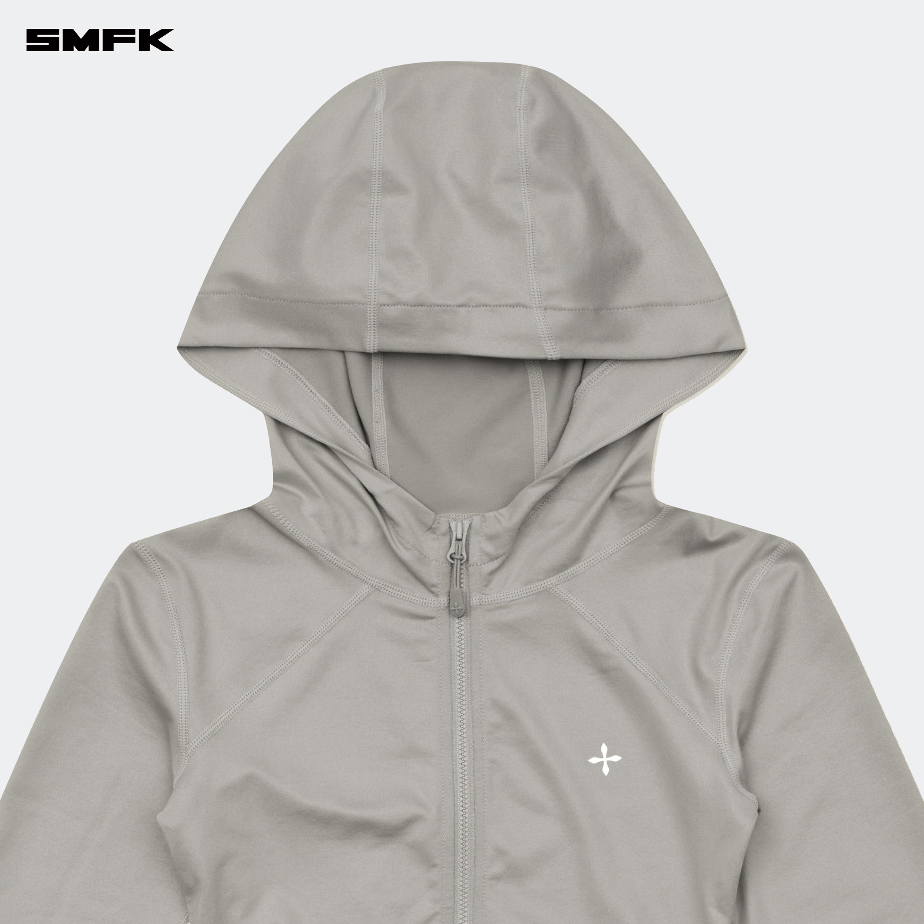 FUTURE Wave Elastic Training Hoodie Silver - SMFK Official