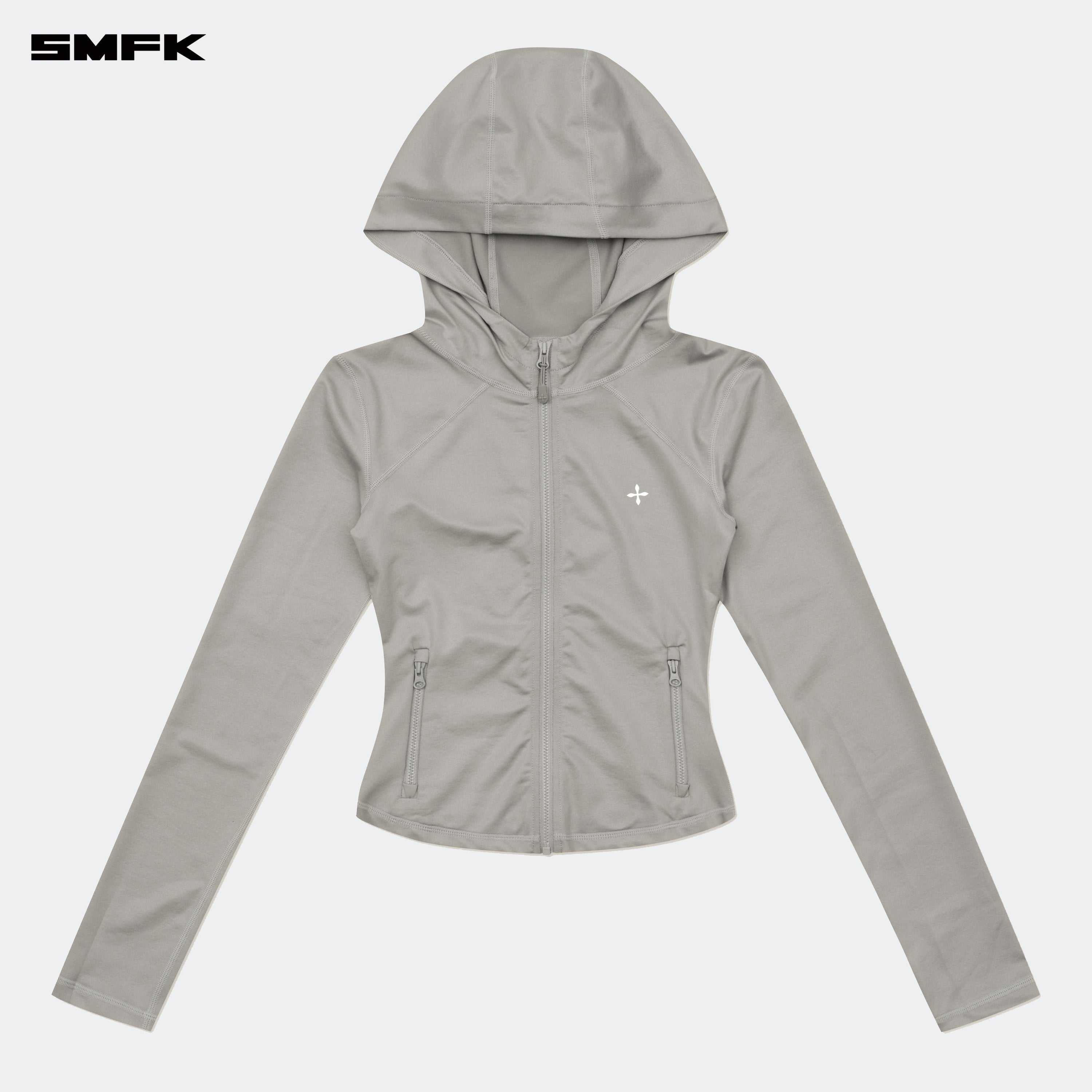 FUTURE Wave Elastic Training Hoodie Silver - SMFK Official