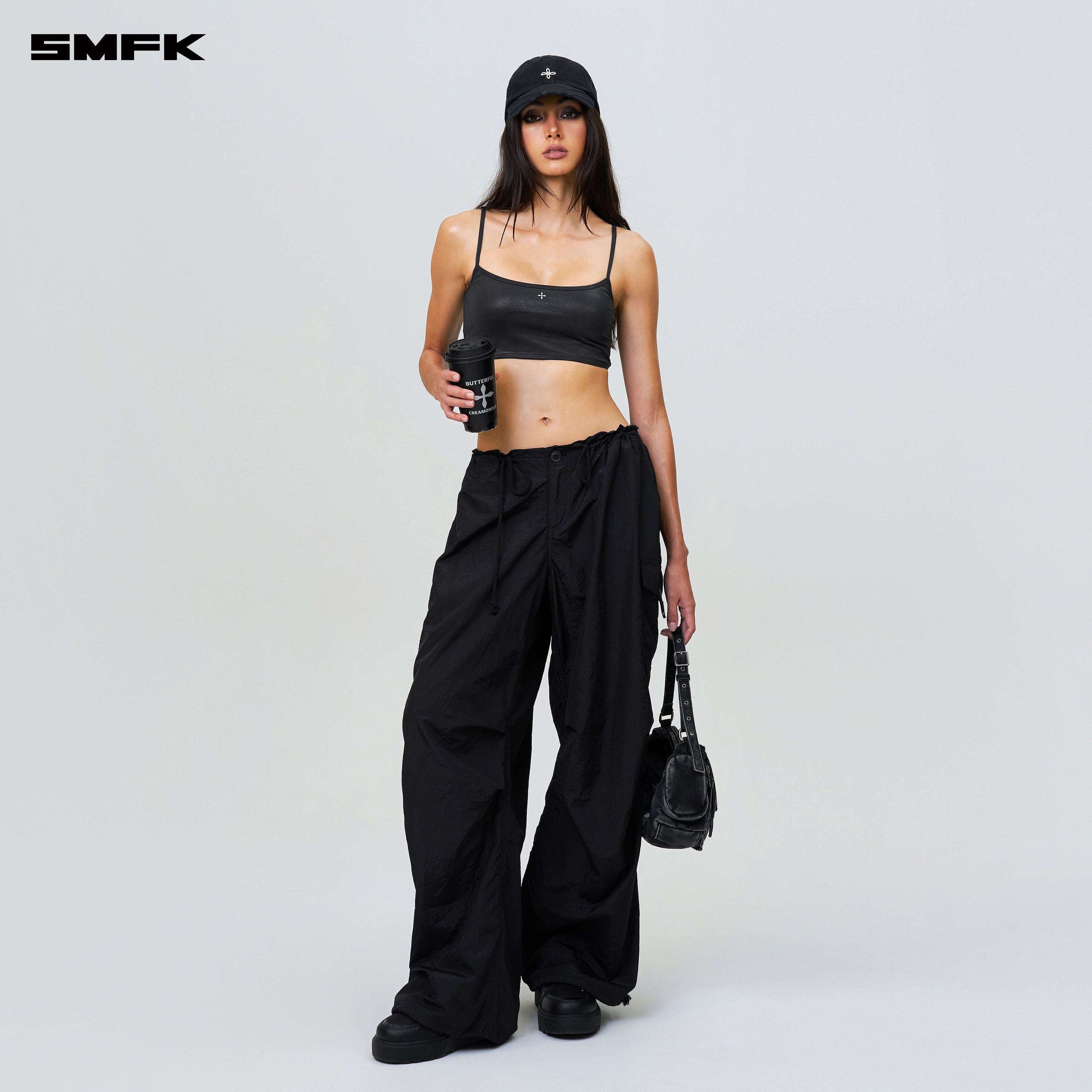 FUTURE Wave Mindful Body Shaping Strap Top Black - SMFK Official